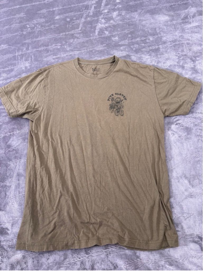 5.11 Men's 5.11 Tactical Crazy Willy T-Shirt Large Olive Size US L / EU 52-54 / 3 - 2 Thumbnail