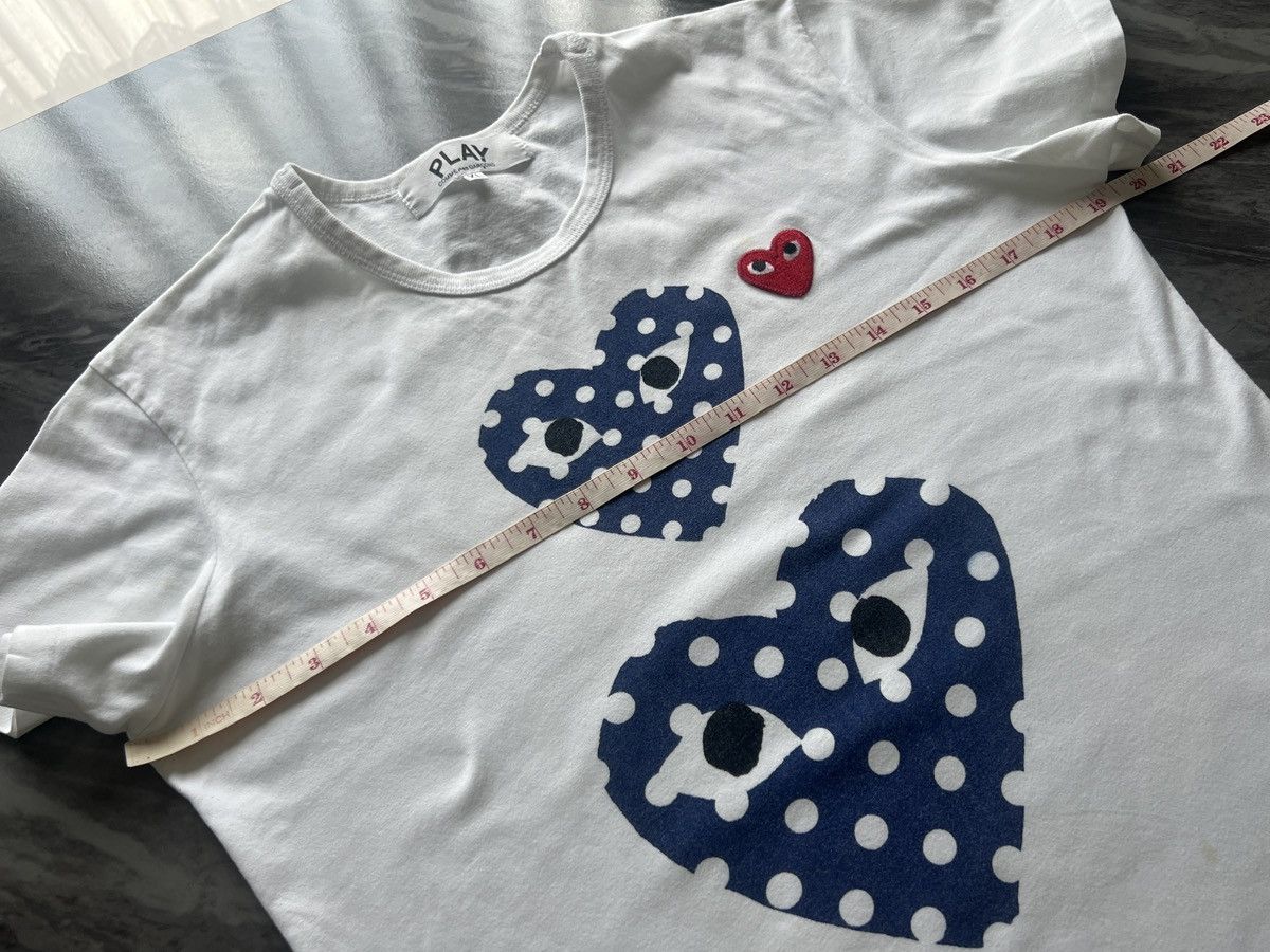 Comme des Garcons PLAY Comme De Garcons x Play : Double Blue and Red Heart Size XL / US 12-14 / IT 48-50 - 11 Thumbnail