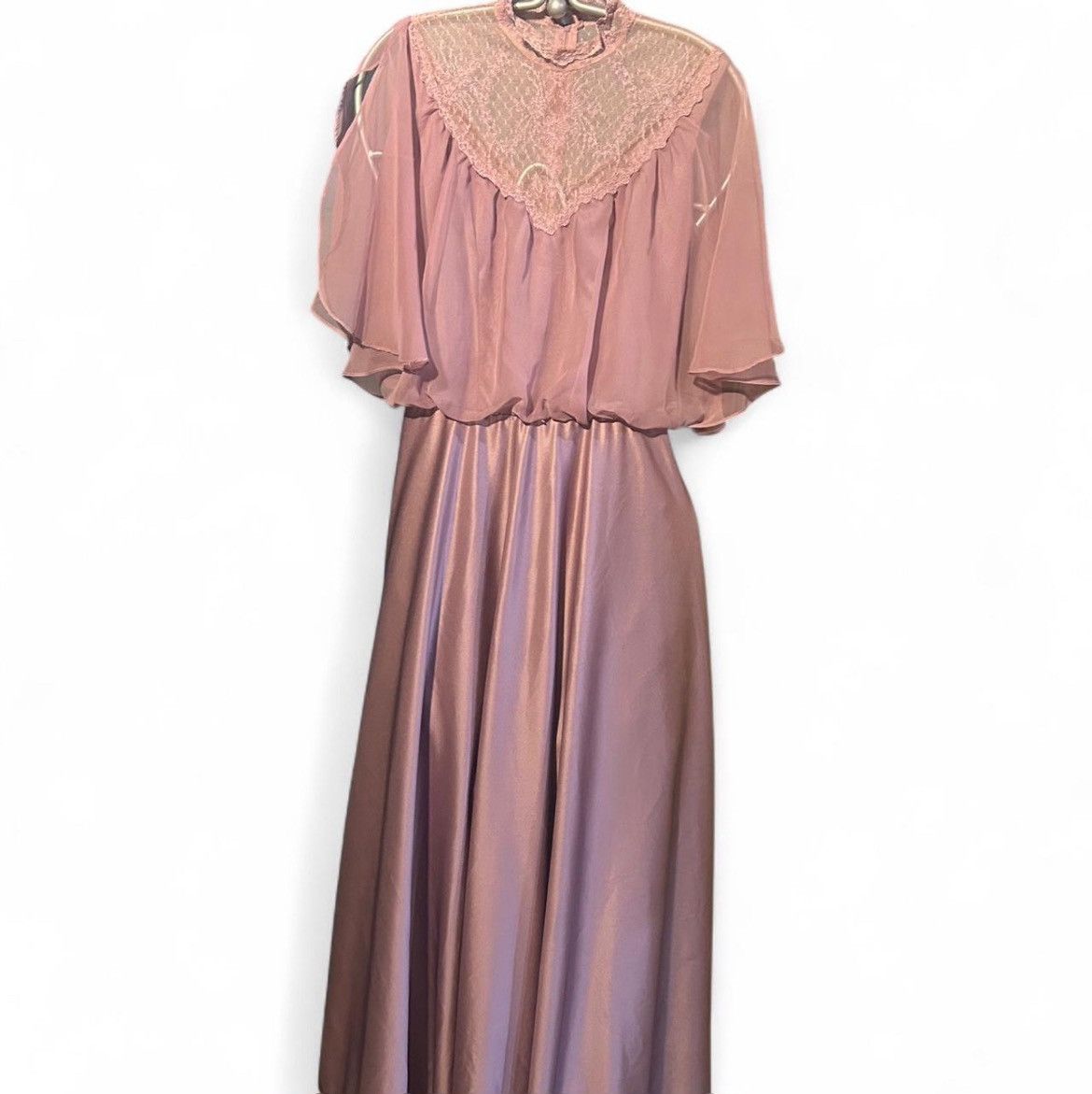 Other True vintage 70s dress with lace collar Size L / US 10 / IT 46 - 1 Thumbnail