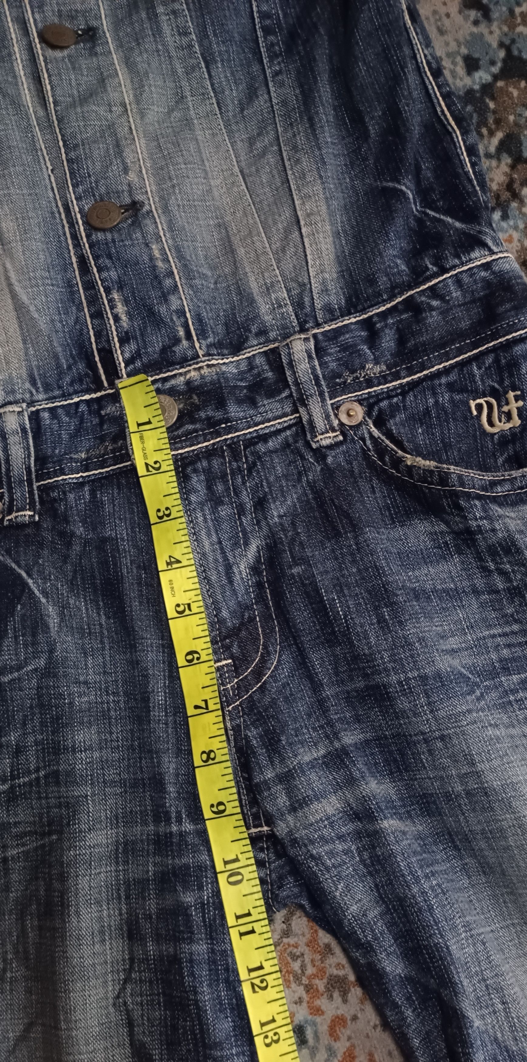 Japanese Brand Delay by Ufin & Sons Denim Jumpsuit Size 31" - 22 Thumbnail