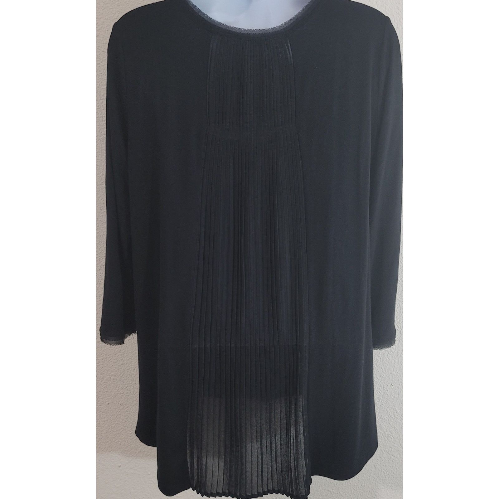 Other Rose & Olive Black Hi Low Shirt M Back Center Pleated Size M / US 6-8 / IT 42-44 - 3 Thumbnail