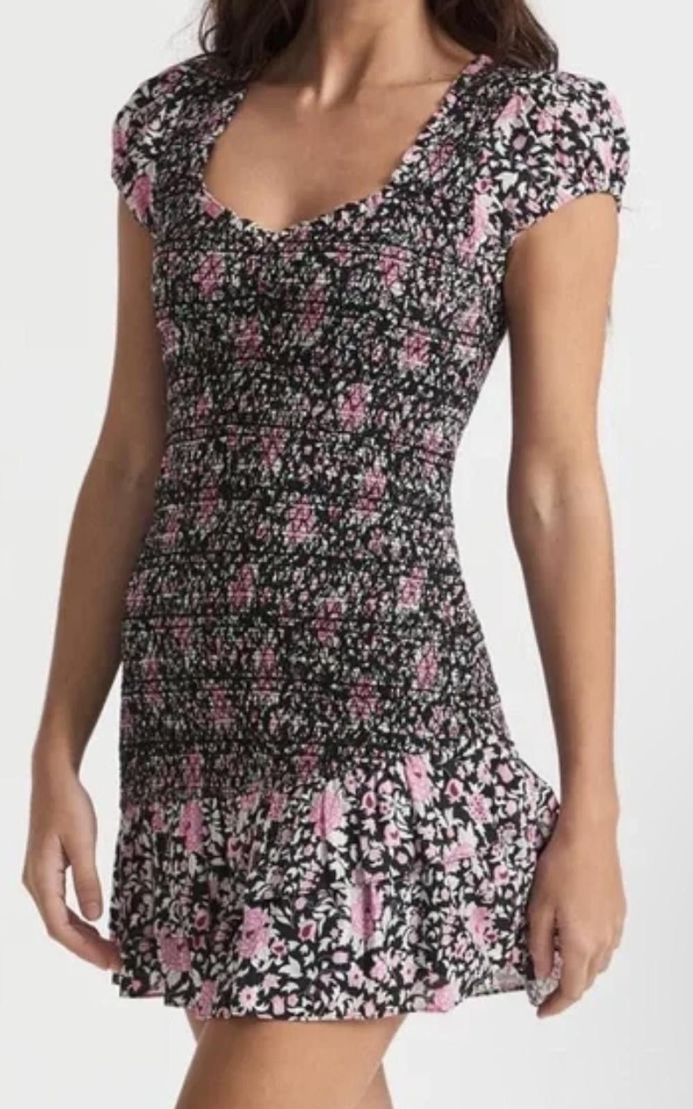 Other LoveShackFancy Trevor Floral Smocked Mini Dress Size L / US 10 / IT 46 - 1 Thumbnail