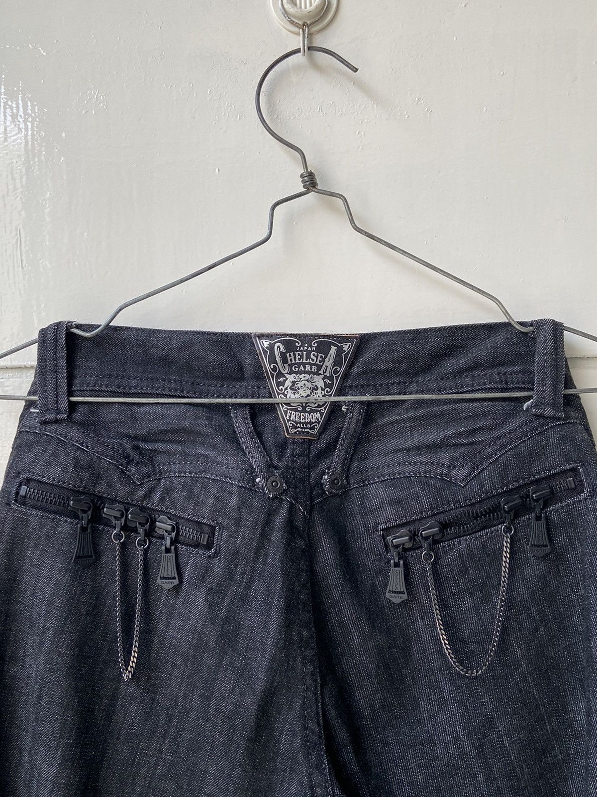 Designer × If Six Was Nine × Japanese Brand CHELSEAGARB Black Long Pants Size US 27 - 6 Thumbnail