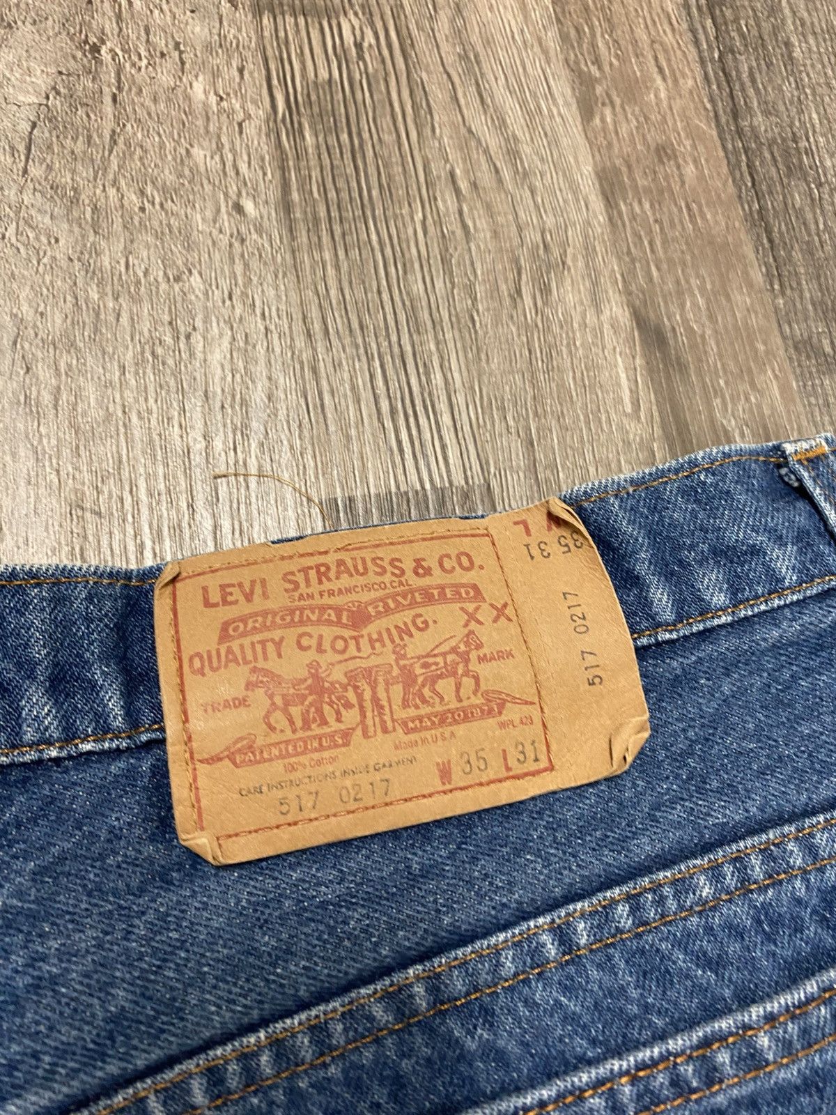 Levi's Vintage 1985 80’s Levis Bootcut Flare Denim Jeans Rare Grail Size US 34 / EU 50 - 5 Thumbnail