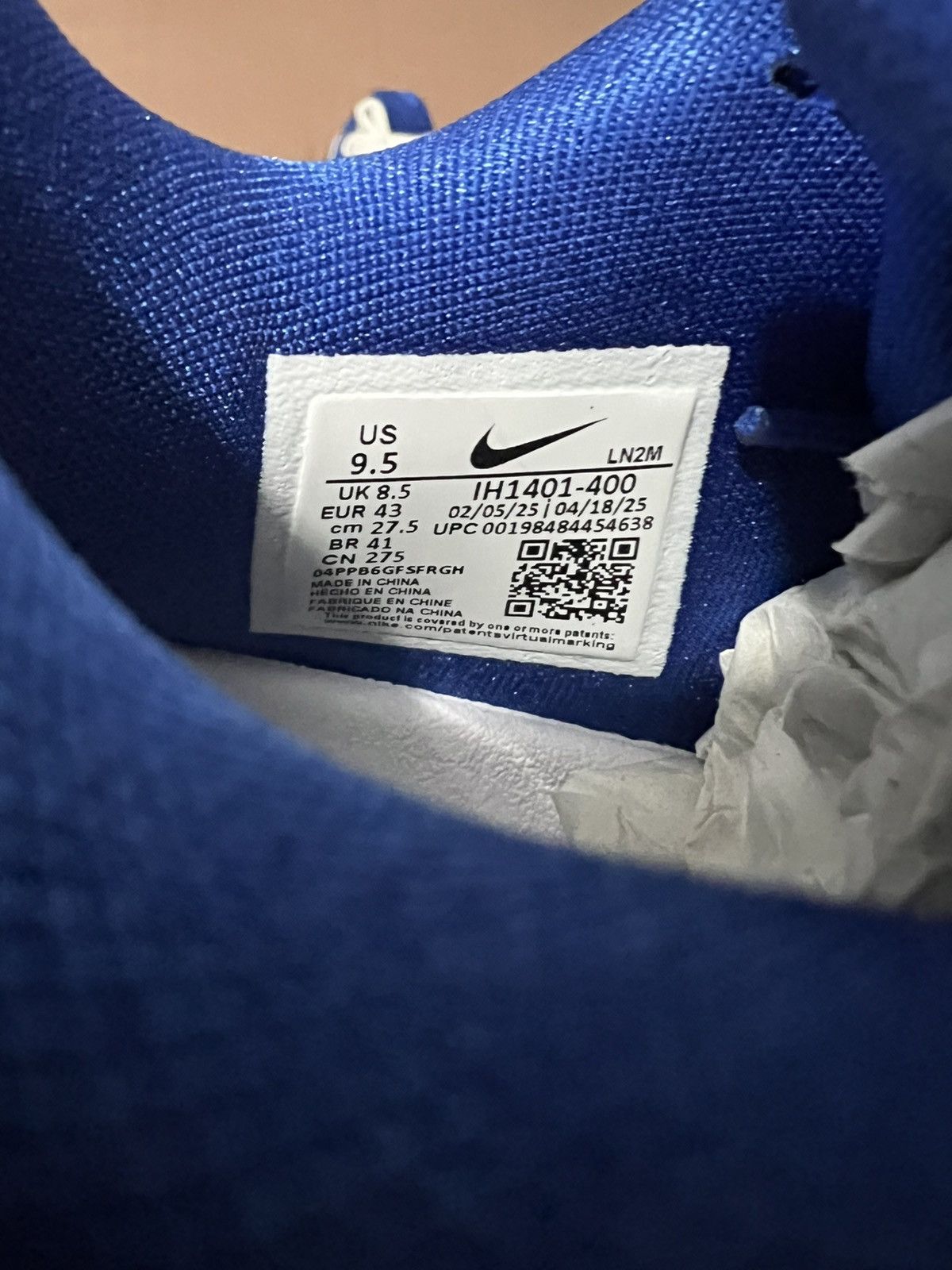 Nike Kobe 9 low Protro Game Royal Size US 9.5 / EU 42-43 - 6 Thumbnail
