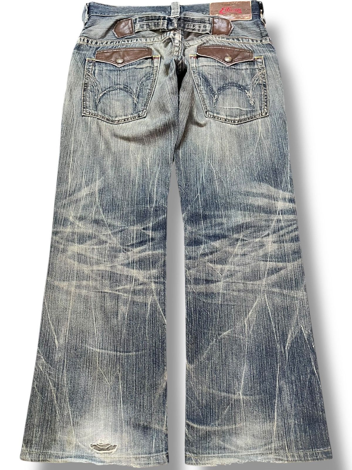 Edwin Vintage Edwin Bluetrip Mudwash Clawmark Distressed Denim Size US 32 / EU 48 - 6 Thumbnail