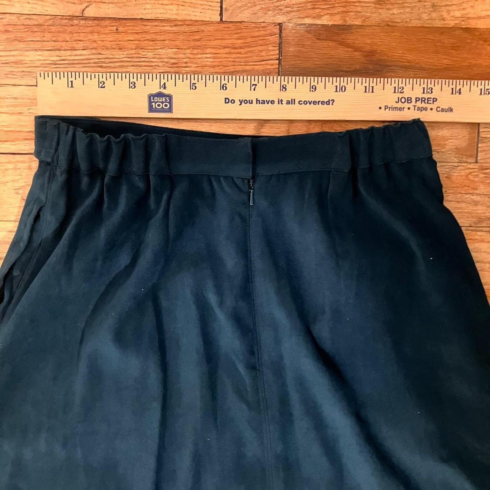 Other Karen Scott Green Satin Long Midi Skirt with Pockets Size 27" / US 4 / IT 40 - 5 Thumbnail