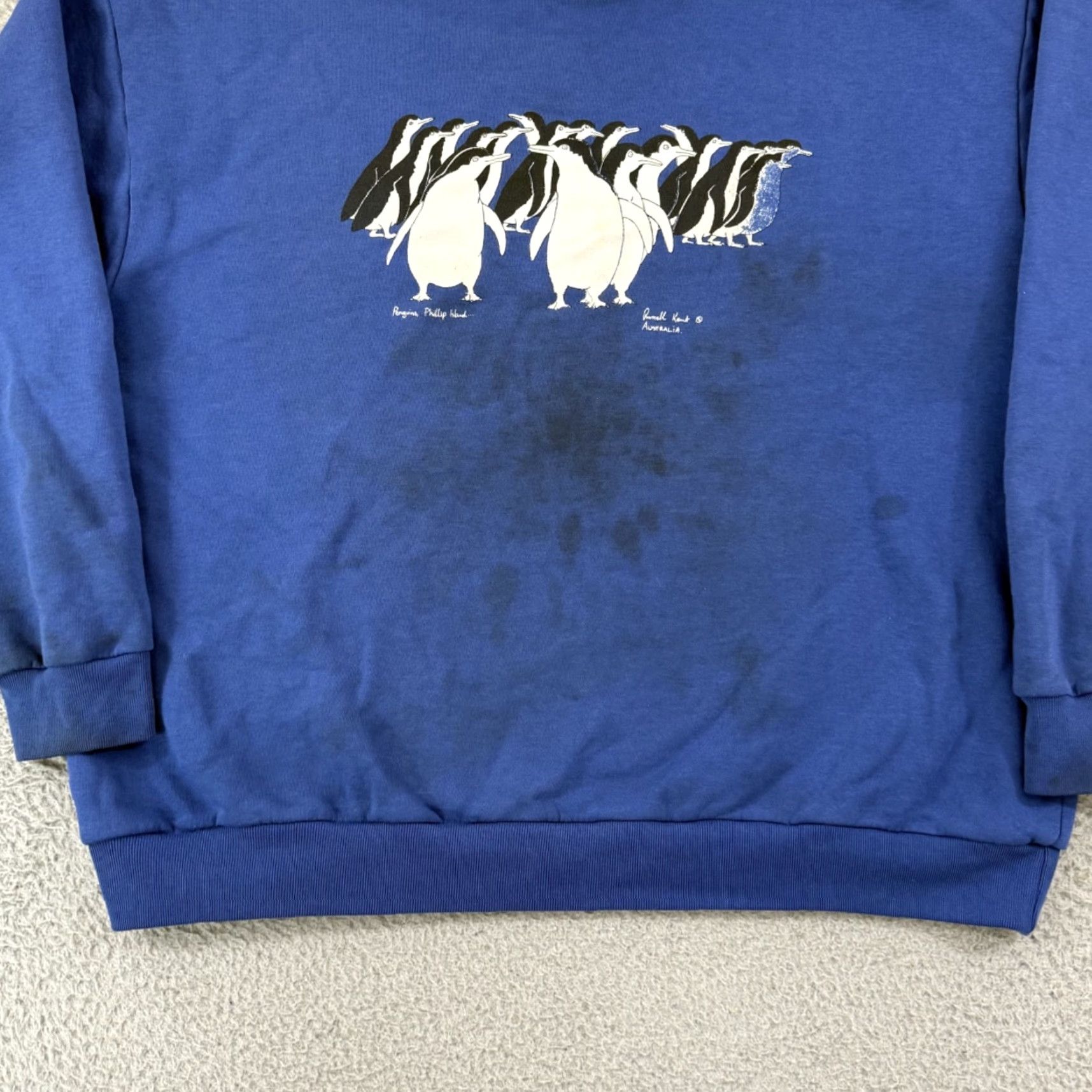 Vintage VINTAGE Penguin Sweatshirt Mens Large Blue 90s Long Sleeve Crewneck Pullover USA Size US L / EU 52-54 / 3 - 2 Thumbnail