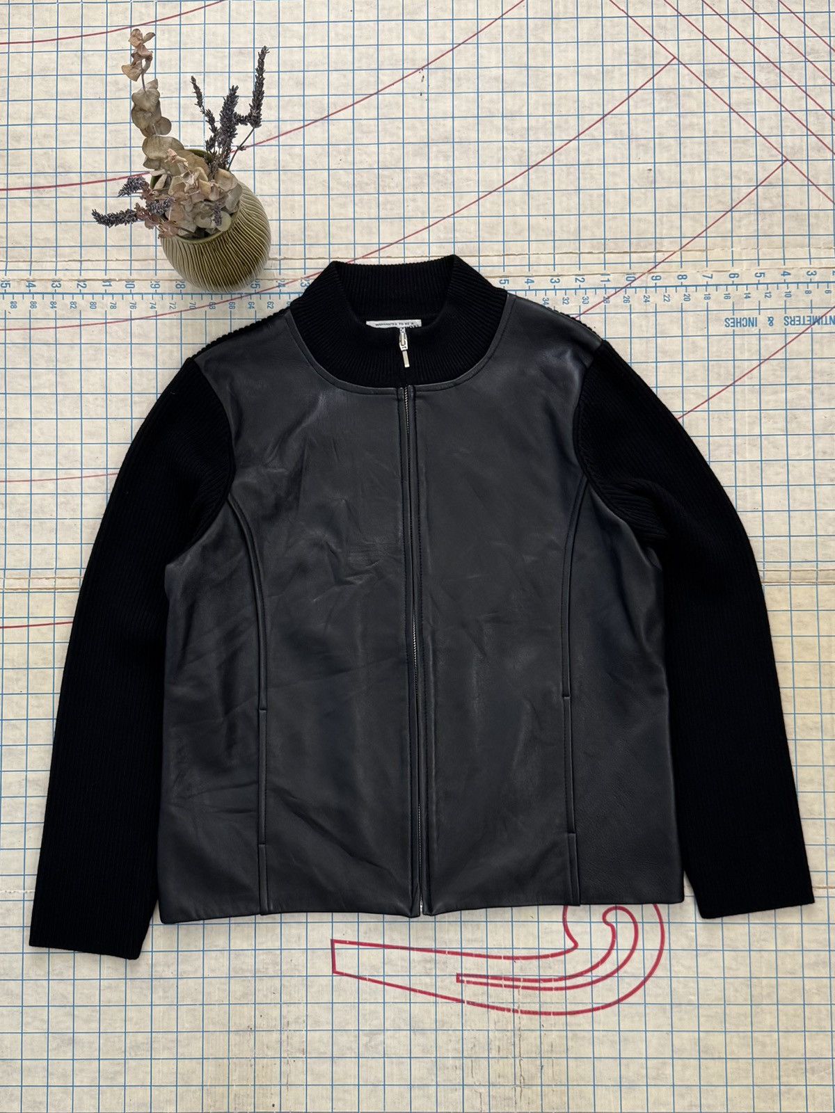 Pendleton Pendleton Full Zip Leather Jacket With Wool Sleeves Black L Size L / US 10 / IT 46 - 1 Thumbnail
