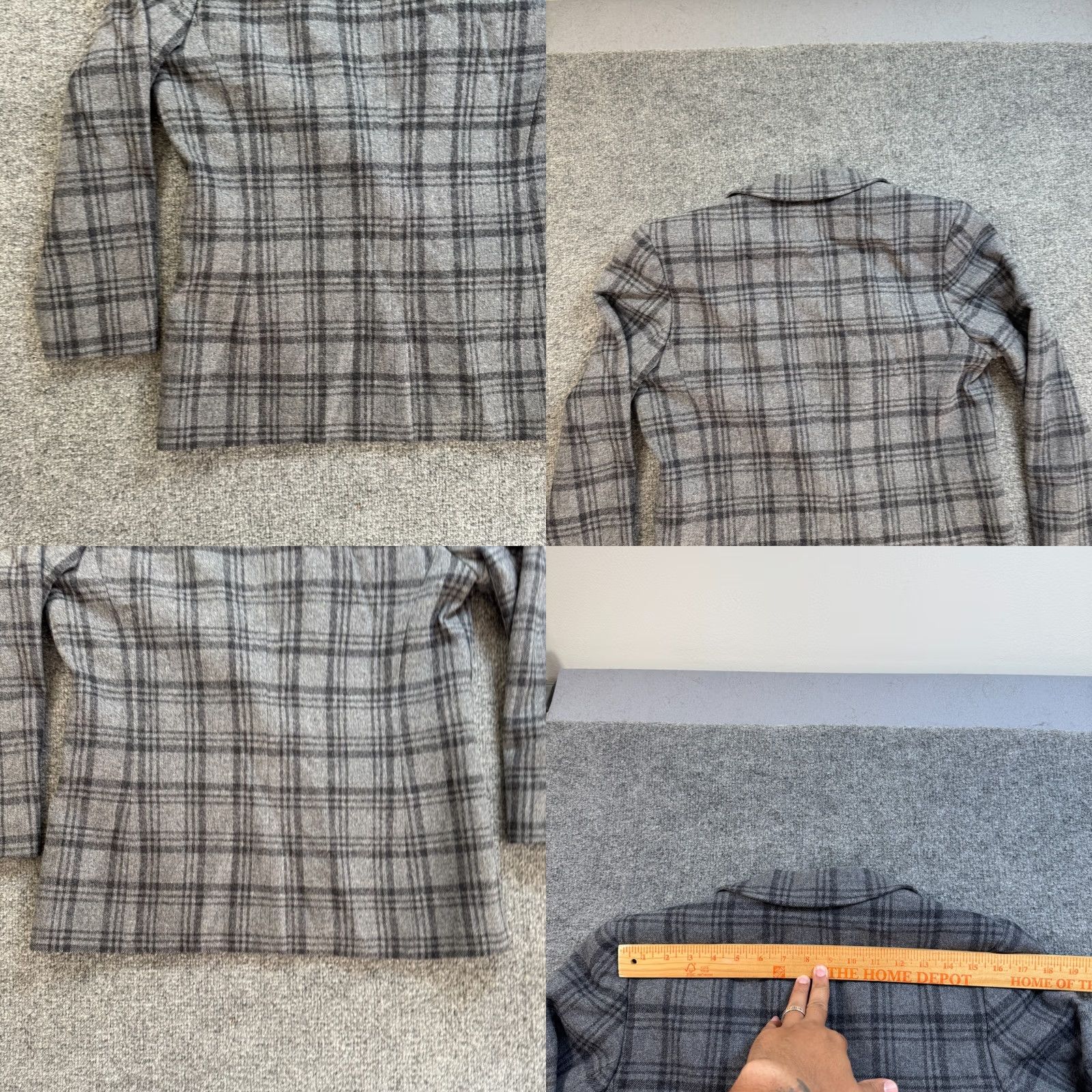 Pendleton VINTAGE Pendleton Womens 12 Wool Blazer Coat Jacket Gray 70s 80s Plaid Chec Size XL / US 12-14 / IT 48-50 - 10 Thumbnail