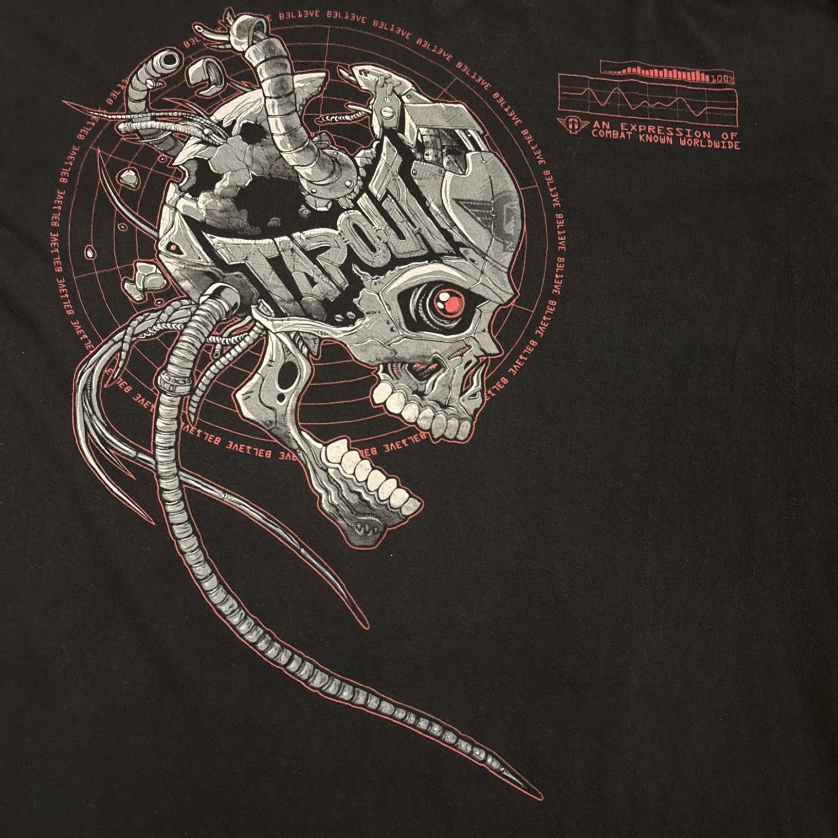 Tapout VINTAGE Tapout MMA UFC T-Shirt Skull Robotic Black 3XL Men XXXL Size US XXL / EU 58 / 5 - 2 Thumbnail
