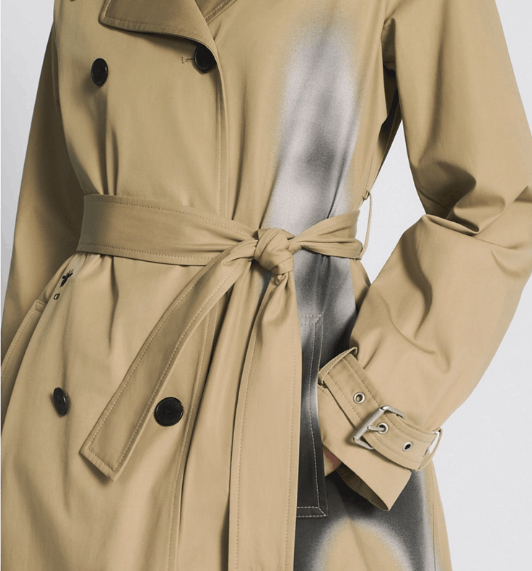 Dior o1w1db11225 427M13 Trench Coat in Beige Size XS / US 0-2 / IT 36-38 - 7 Thumbnail