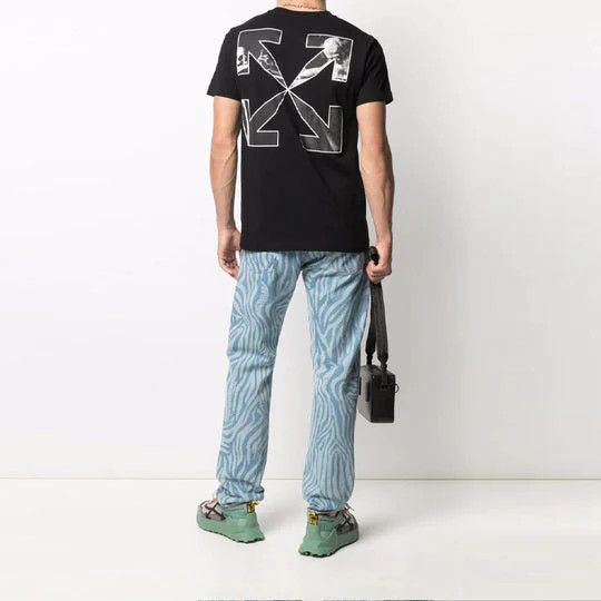 Off-White o1gr1nt1124 Carav Arrow S/S Slim T-Shirt in Black Size US XS / EU 42 / 0 - 3 Thumbnail
