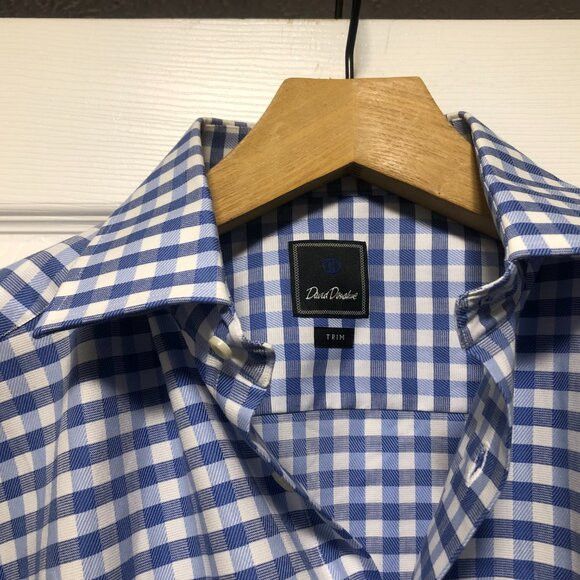 David Donahue David Donahue men's new dress shirt French cuffs 16/36-37 Size US L / EU 52-54 / 3 - 5 Thumbnail