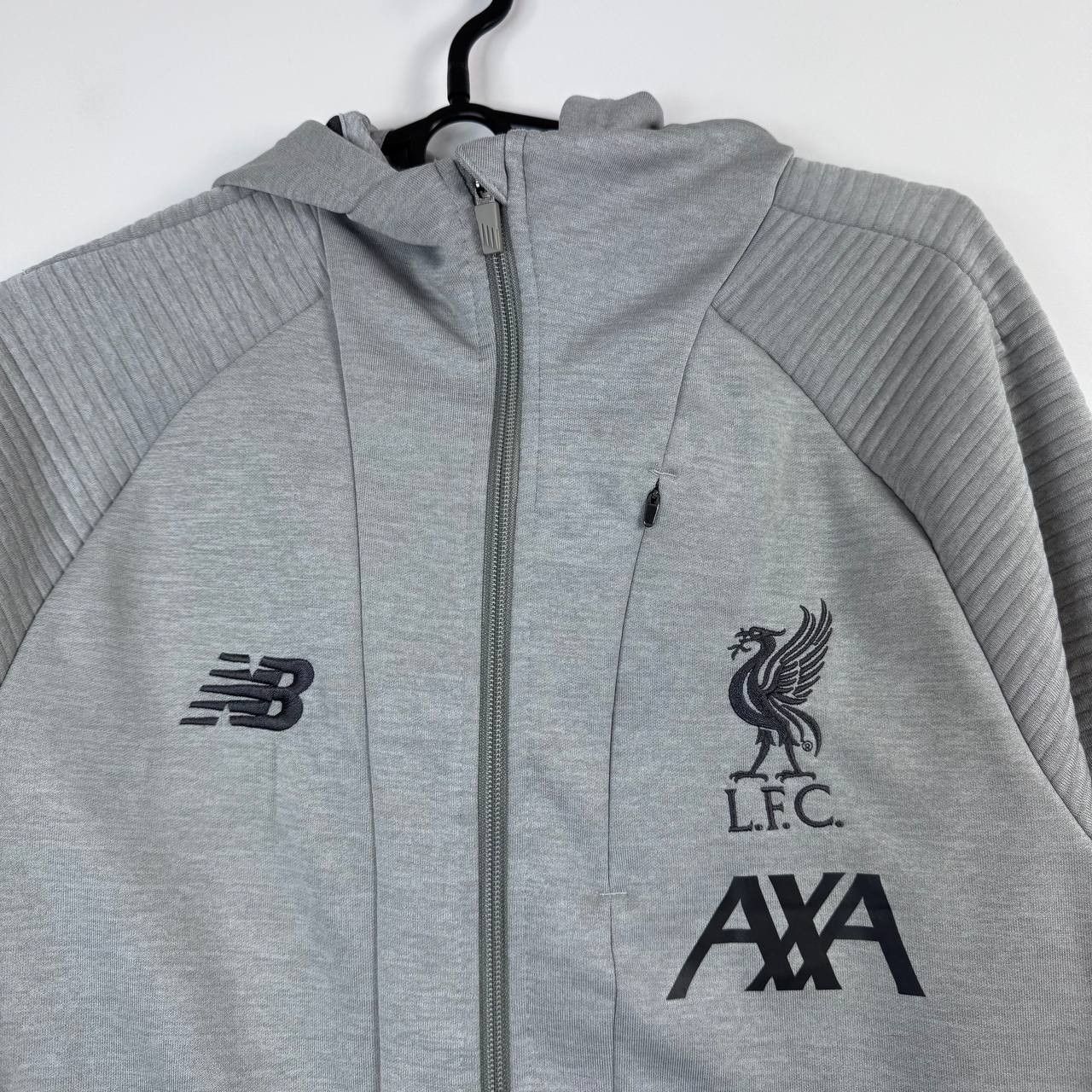 New Balance New Balance Liverpool Fc Jacket Grey Full Zip Hoodie Axa M Size US M / EU 48-50 / 2 - 2 Thumbnail