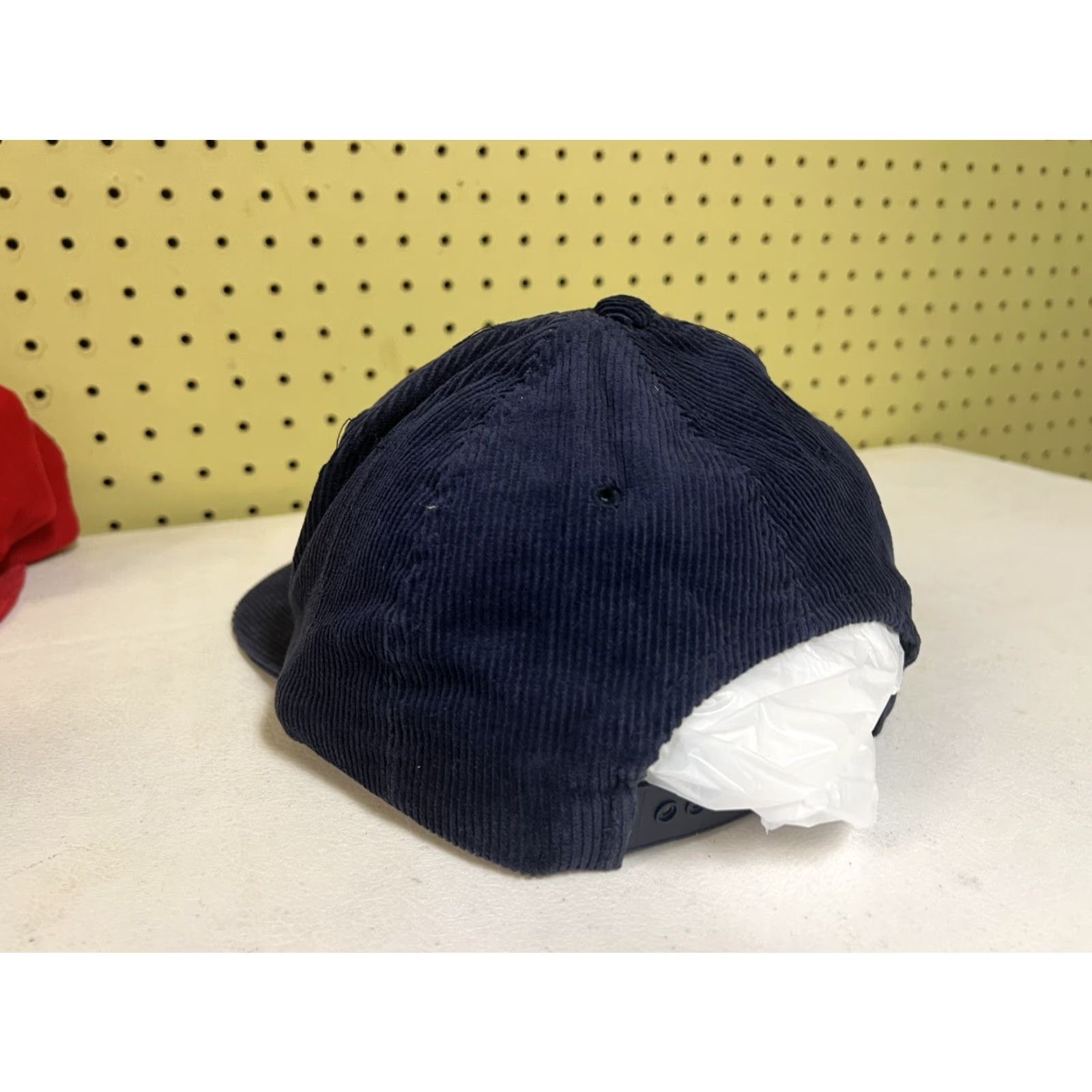 Vintage VINTAGE Woodstock Fire Department Blue Corduroy SnapBack Cap Hat Vermont VT Men Adjustable Blue Hat Baseball Cap Corduroy Size ONE SIZE - 3 Thumbnail