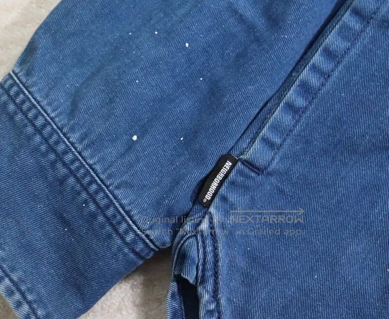 Neighborhood Neighborhood Indigo Dyed Denim Shirt Splatter Work Shirt J Size US L / EU 52-54 / 3 - 7 Thumbnail