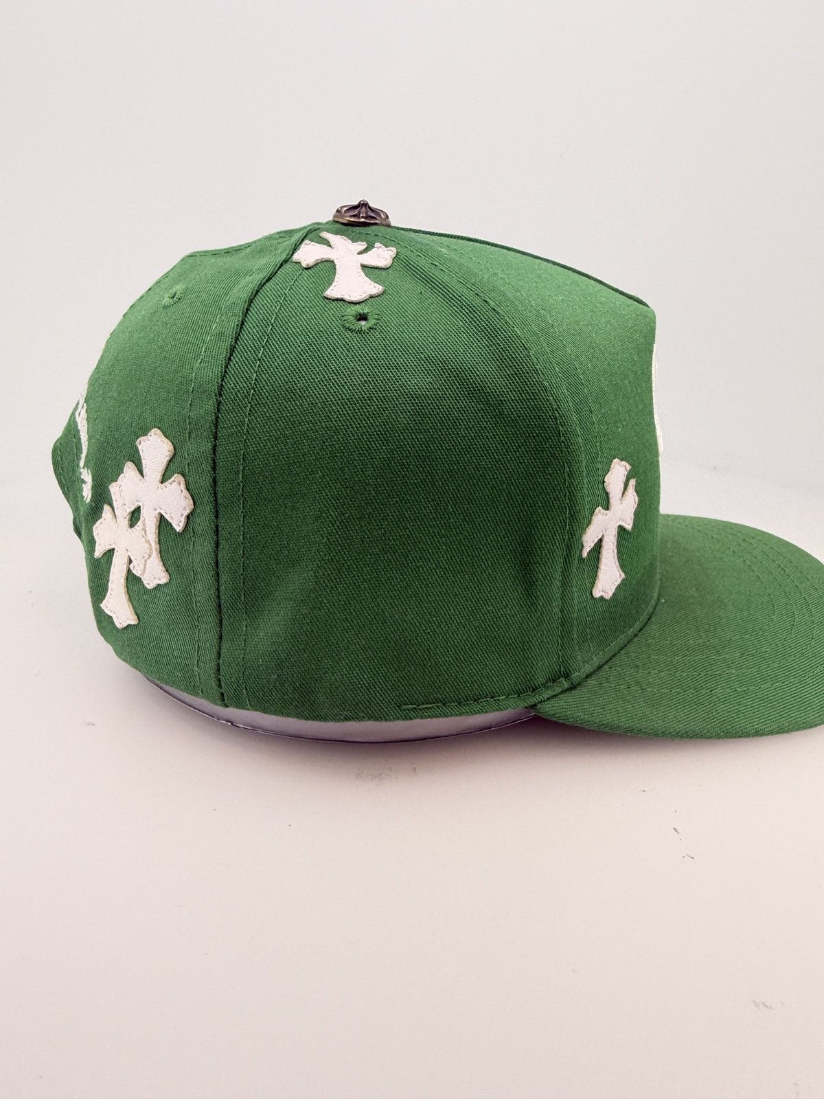 Chrome Hearts Chrome Hearts Cross Patch Hat Green White Size ONE SIZE - 4 Thumbnail