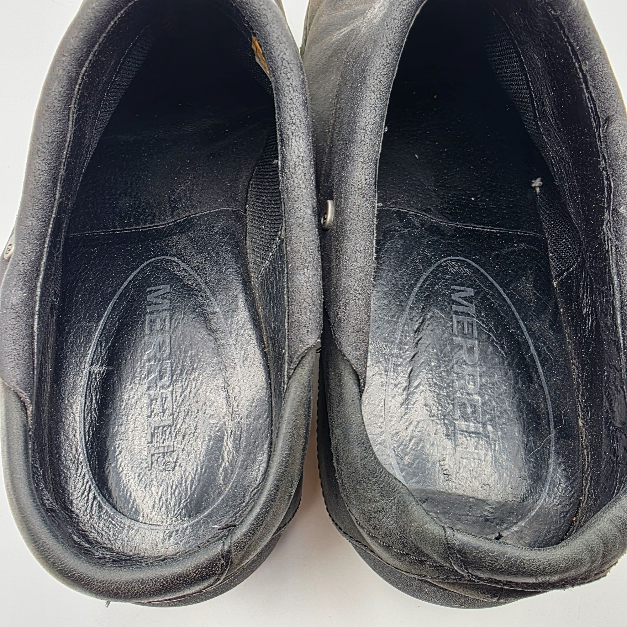 Merrell Merrell Black Leather Luxe Wrap Womens Size 9.5 Black Slip O Size US 9.5 / IT 39.5 - 9 Thumbnail
