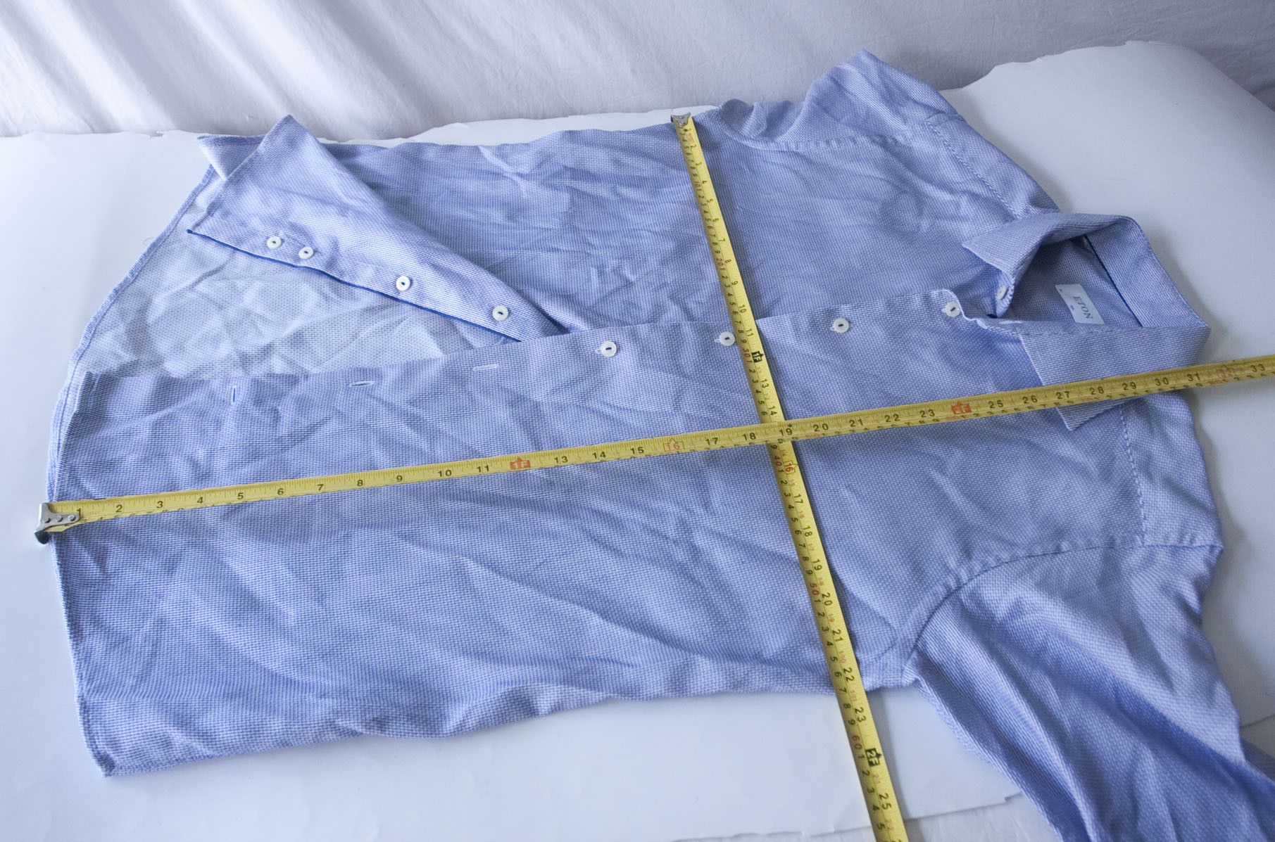Eton Eton Shirt Cotton Slim Size 17/43 Blue Size US L / EU 52-54 / 3 - 4 Thumbnail