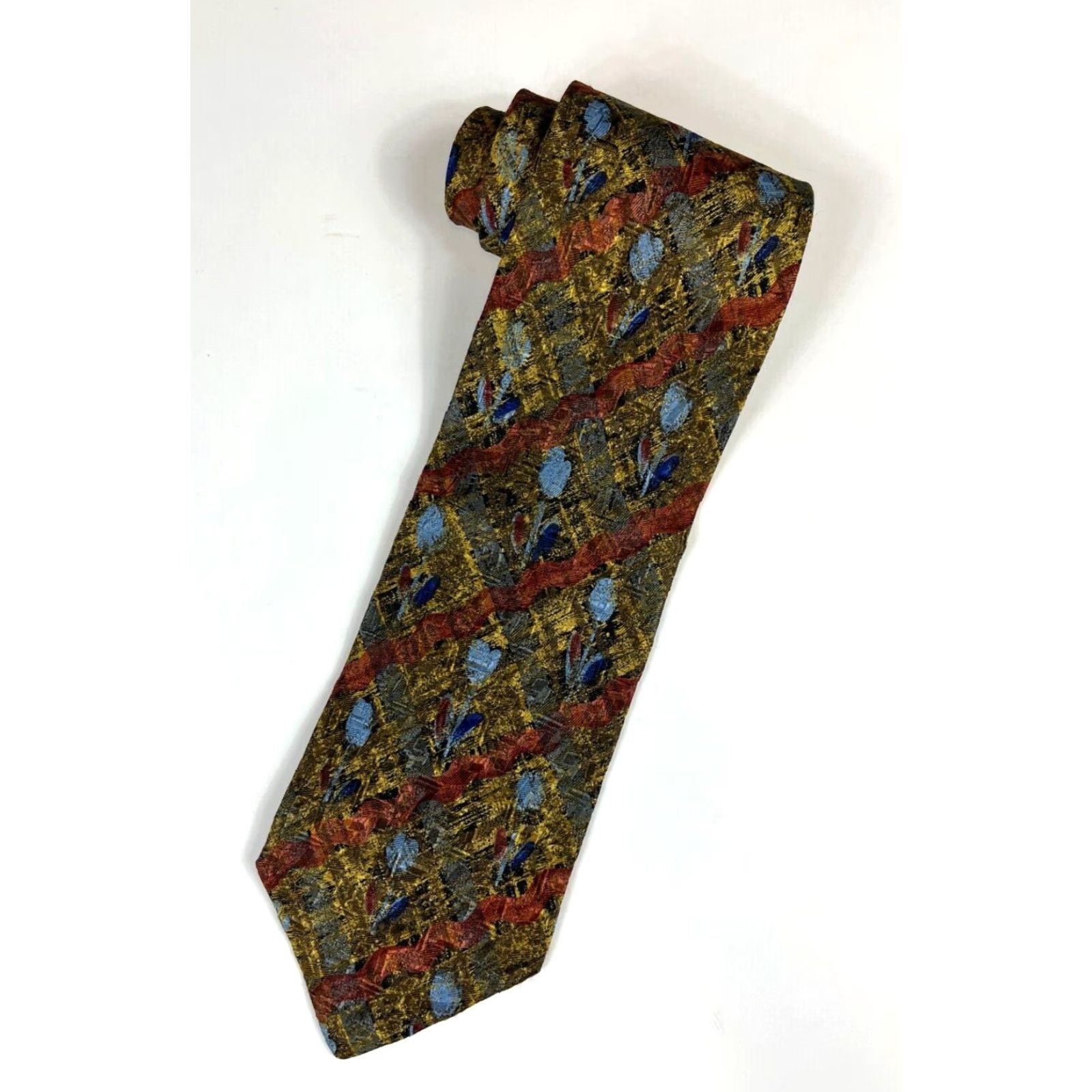 Ermenegildo Zegna VINTAGE Ermenegildo Zegna Silk Tie Floral Men’s Tie Made in Italy Size ONE SIZE - 2 Thumbnail
