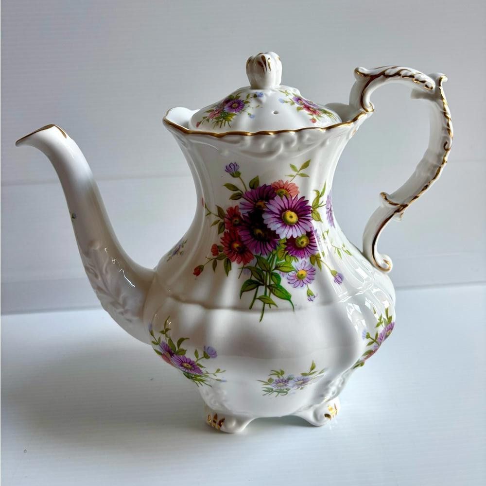 Designer Hammersley Victorian Floral Cafetière Size ONE SIZE - 3 Thumbnail