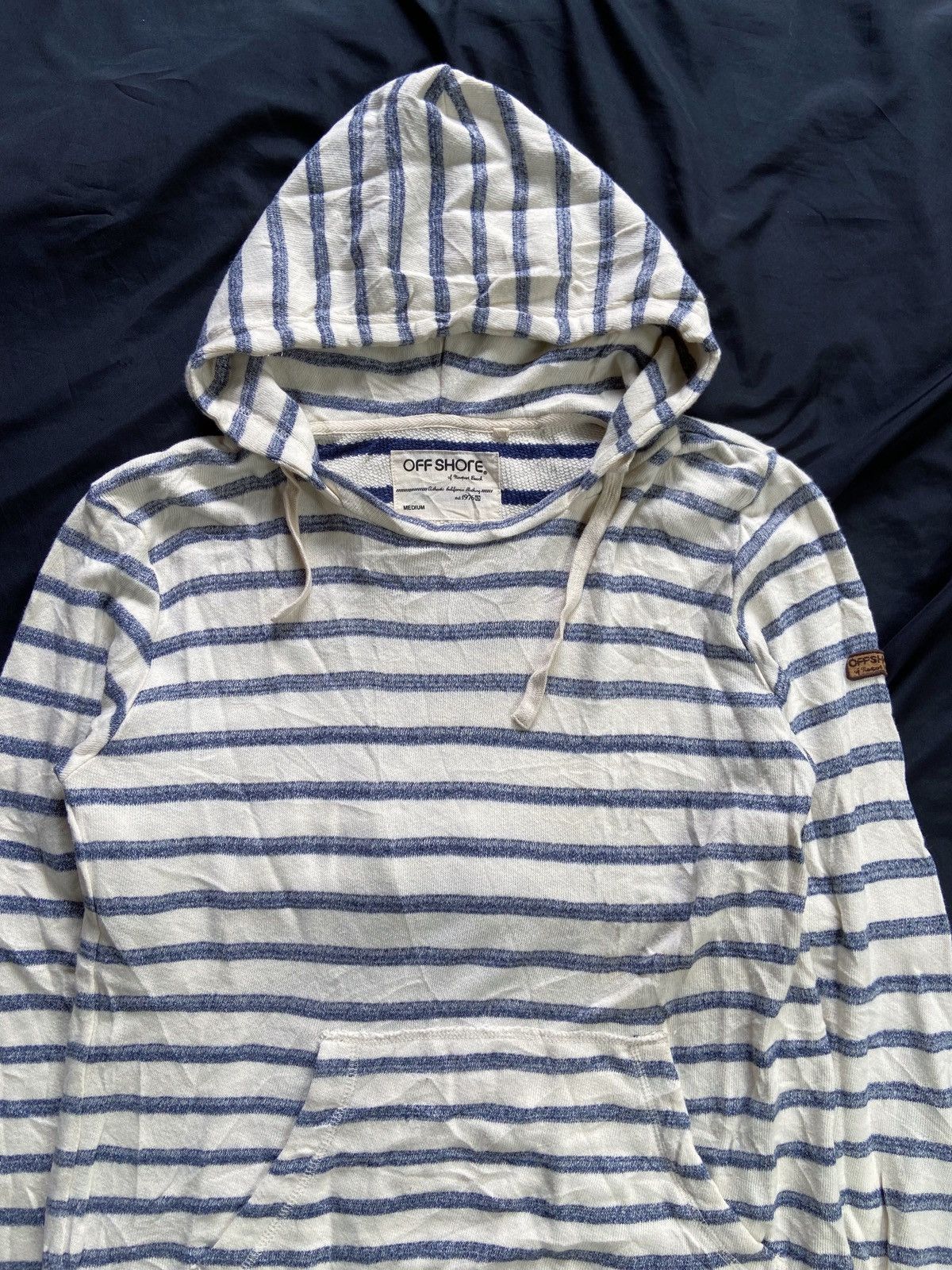 Japanese Brand JAPANESE OFF SHORE STRIPED HOODIE Size US XL / EU 56 / 4 - 6 Thumbnail