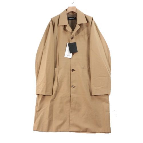 Undercover Coat Mohair Wool Dart Stencil Color Button Up Plain Beige ...