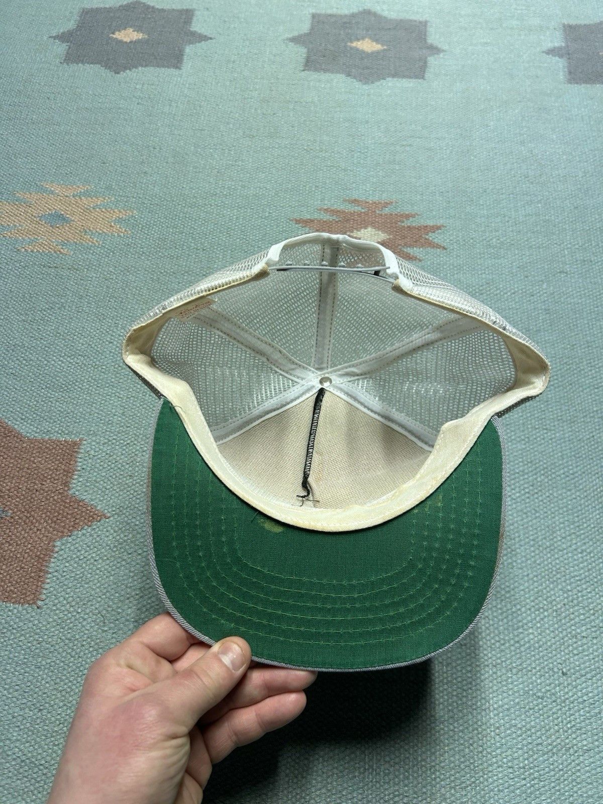 Vintage Vtg 80s trucker hat Valley Petroleum new era tri tone gas US Size ONE SIZE - 5 Thumbnail