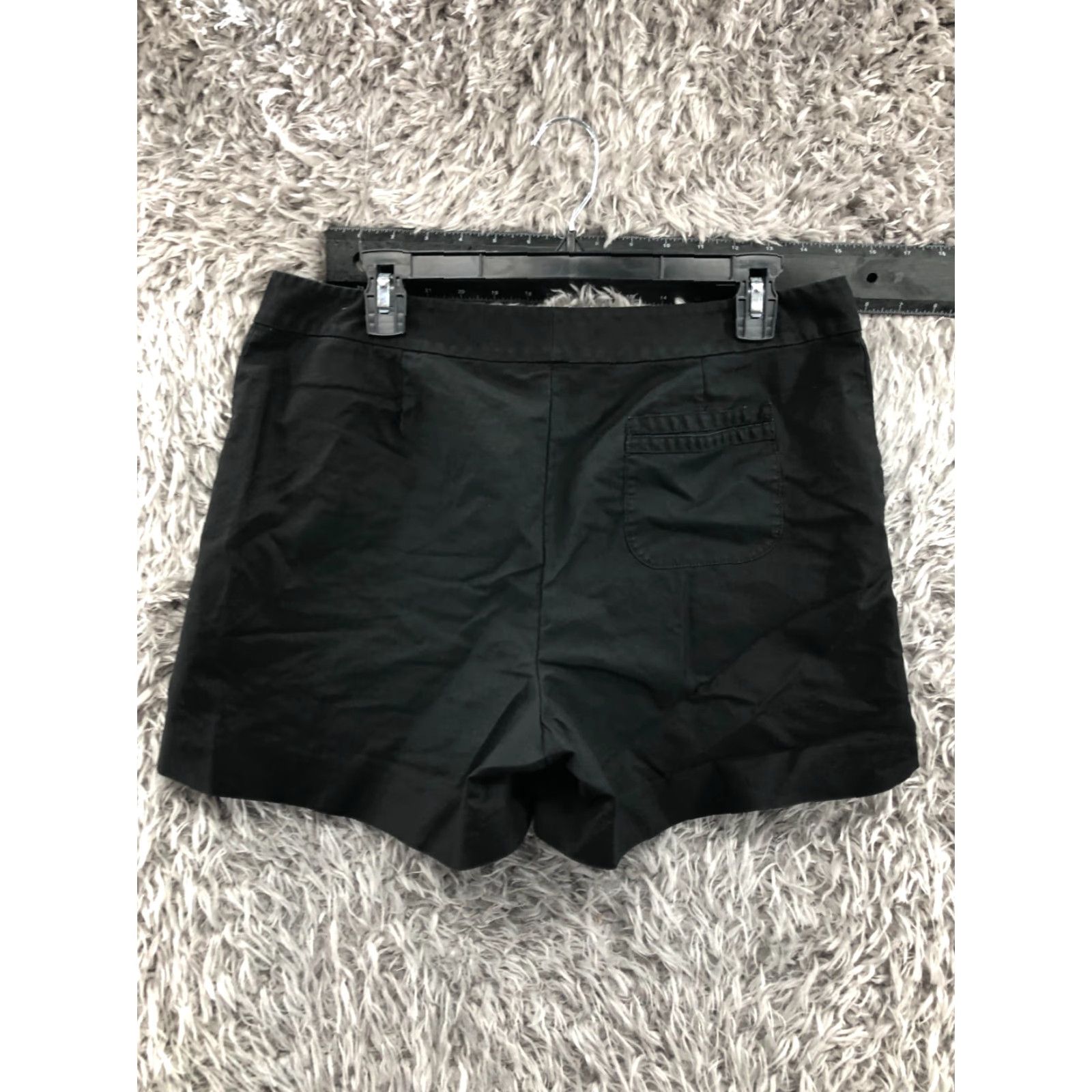 Ann Taylor Ann Taylor Chino Shorts Womens Size 12 Mid Rise Dark Wash Black Size 34" / US 12 / IT 48 - 4 Thumbnail