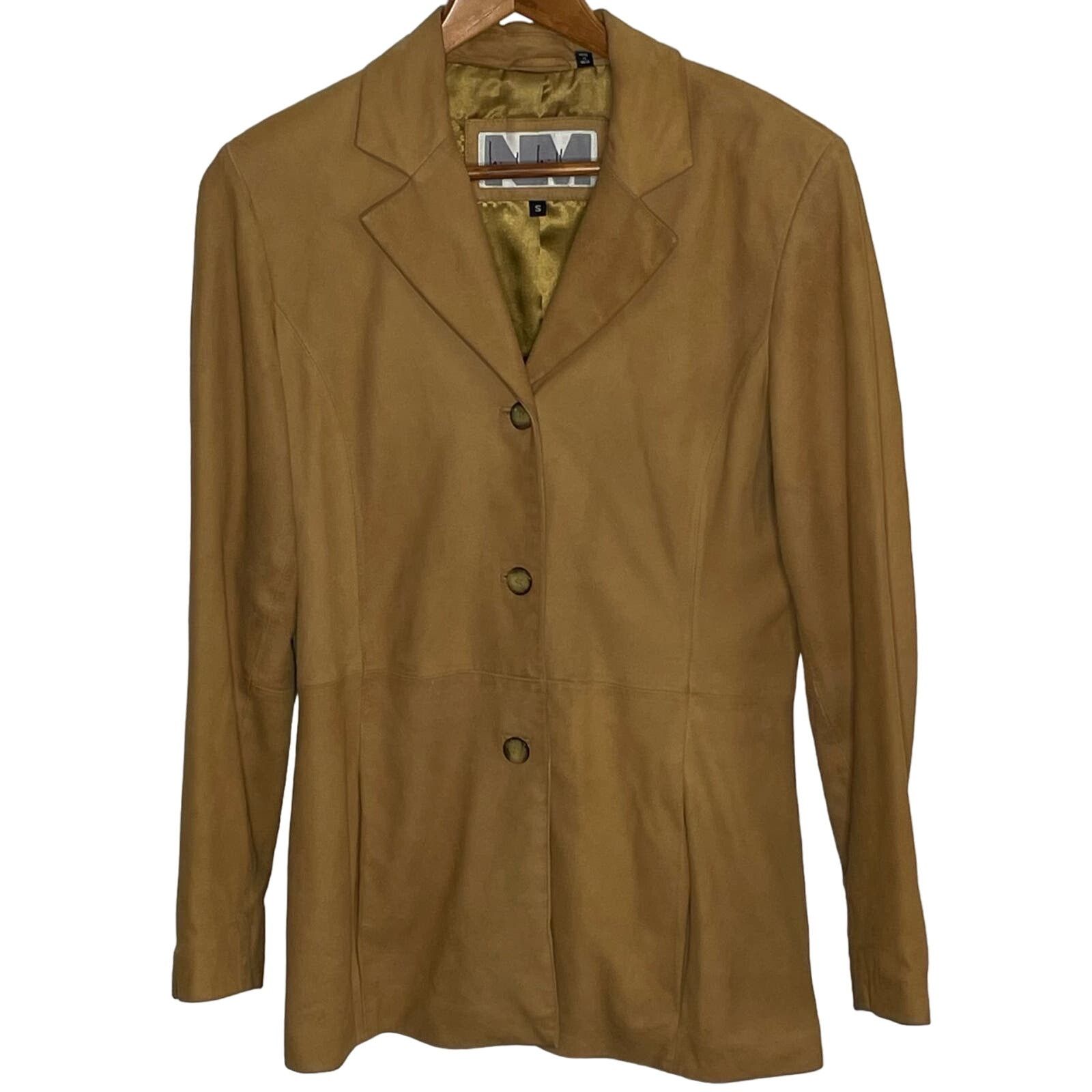 Nicole Miller Nicole Miller Genuine Leather Suede Blazer Size S / US 4 / IT 40 - 1 Thumbnail