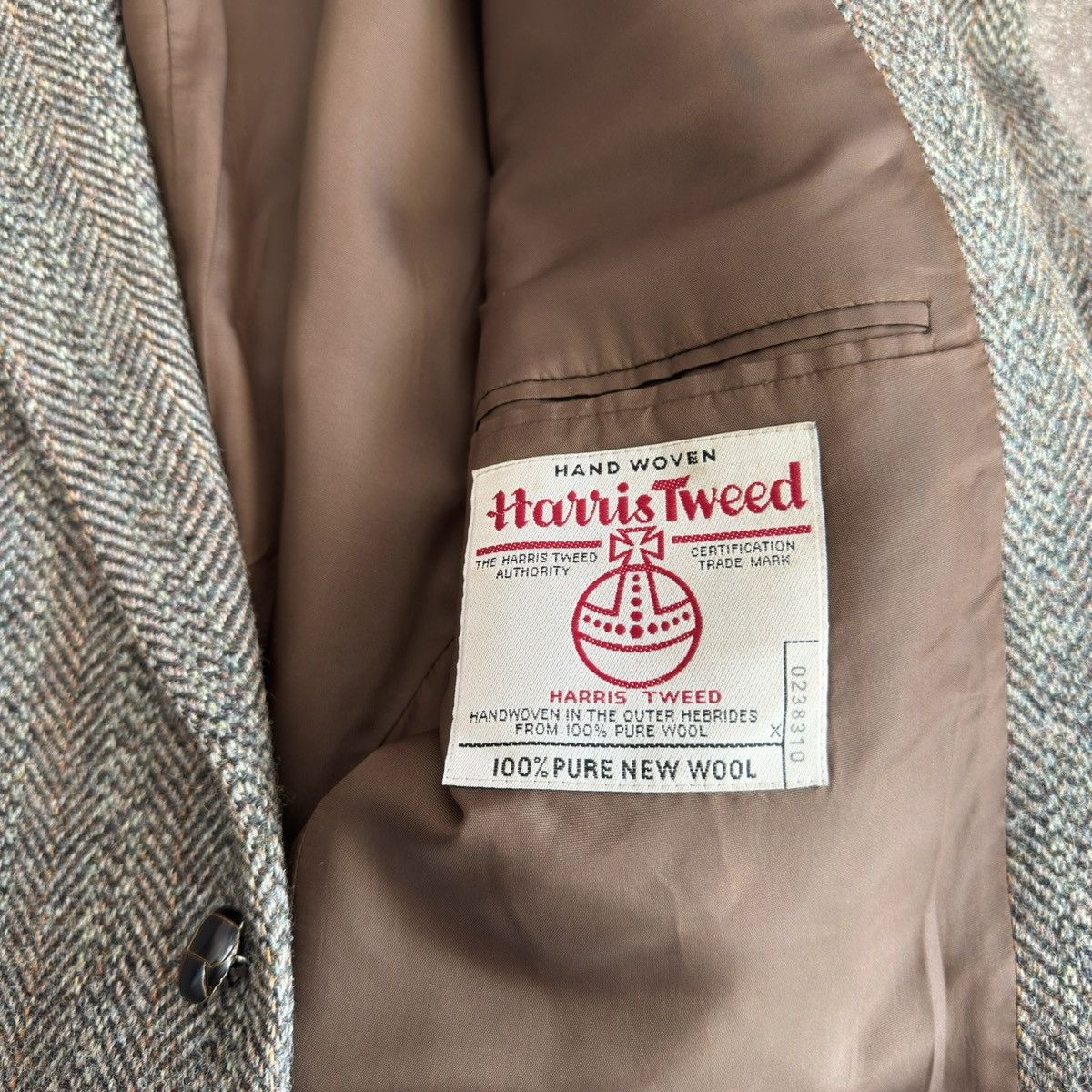 Harris Tweed × Vintage Harris Tweed Vintage Retro Wool Coat Size US L / EU 52-54 / 3 - 13 Thumbnail