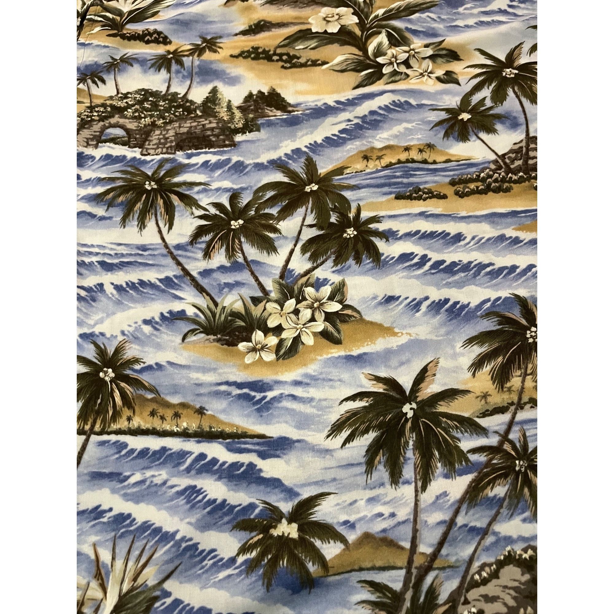 Pierre Cardin Pierre Cardin Rayon Hawaiian Button-Up Shirt L Tropical Palm Size US L / EU 52-54 / 3 - 8 Thumbnail