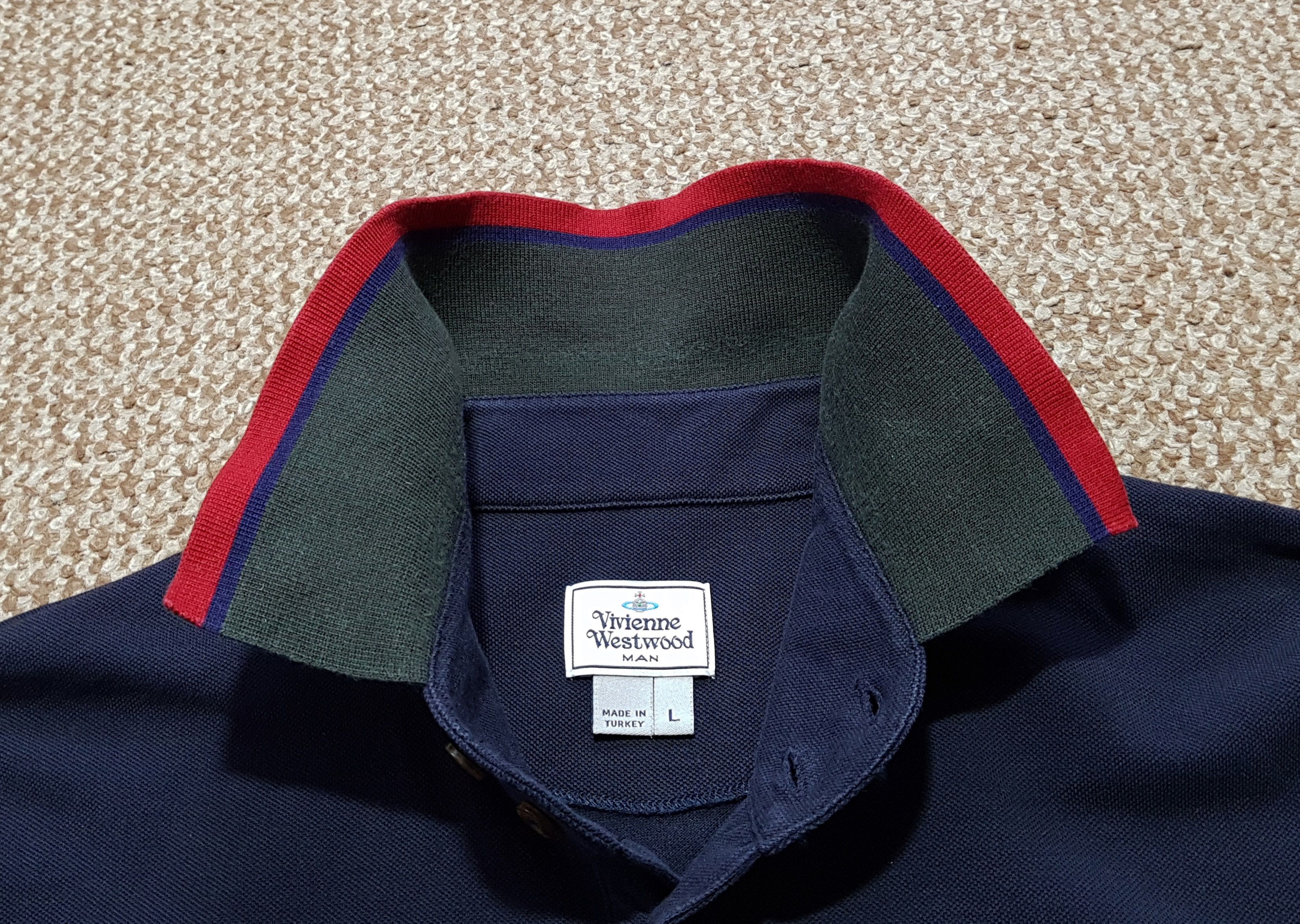 Vivienne Westwood Vivienne Westwood Men's Polo Shirt Blue sz L Size US L / EU 52-54 / 3 - 8 Thumbnail