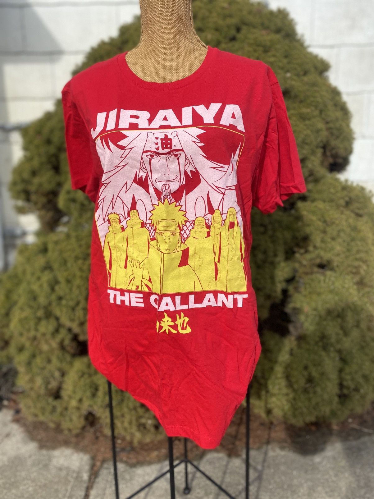 Other Jiraiya The Galiant Naruto Shippuden Anime Men’s T Red L Size US L / EU 52-54 / 3 - 2 Thumbnail