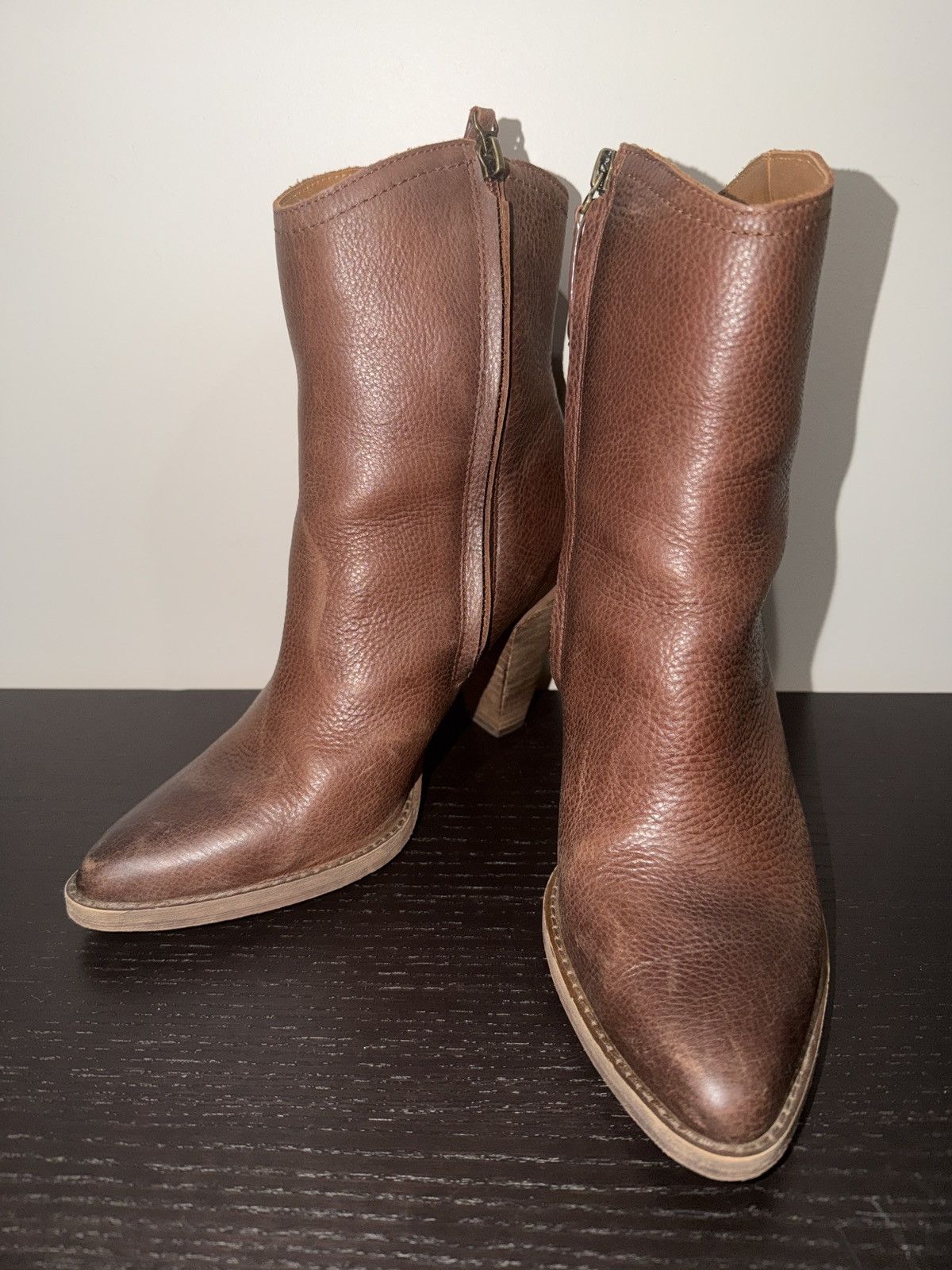 Other Brown Ankle Cowboy Booties Size US 8 / IT 38 - 1 Thumbnail