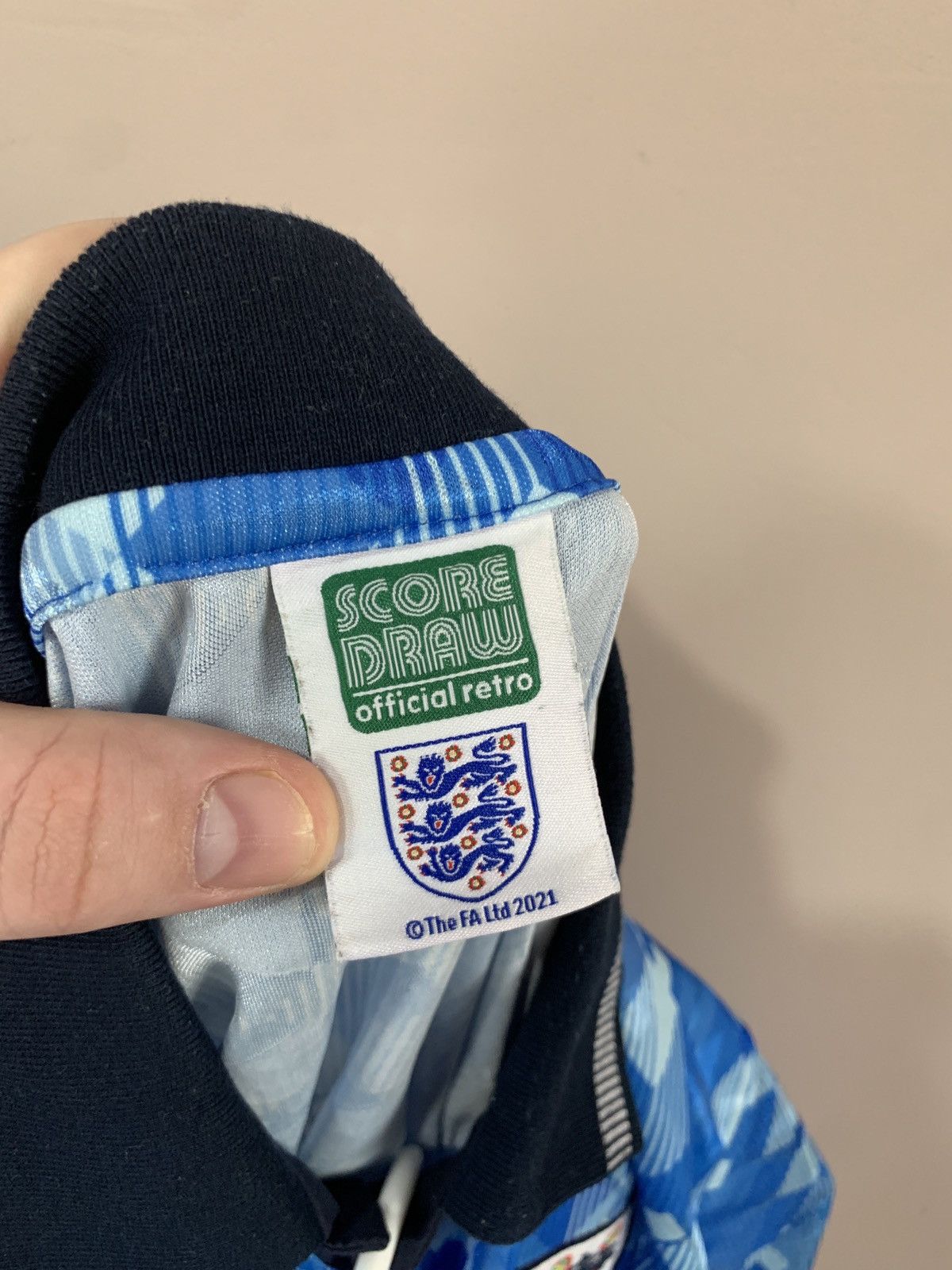 Other England Third Football Shirt Retro Score Draw Soccer Jersey Size US L / EU 52-54 / 3 - 8 Thumbnail
