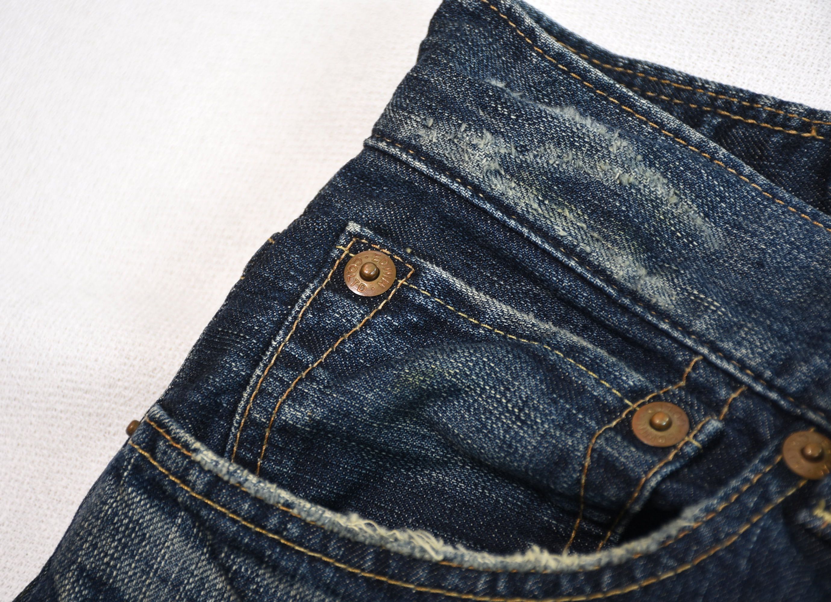 Edwin × If Six Was Nine × Japanese Brand Edwin Blue Trip Grunge Denim Bootcut Size US 30 / EU 46 - 4 Thumbnail