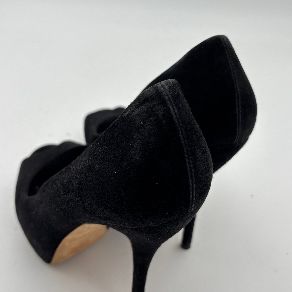 Gucci Gucci Sophia Black Suede Peep Toe Pumps Heels Women's 37 Size US 7 / IT 37 - 12 Thumbnail