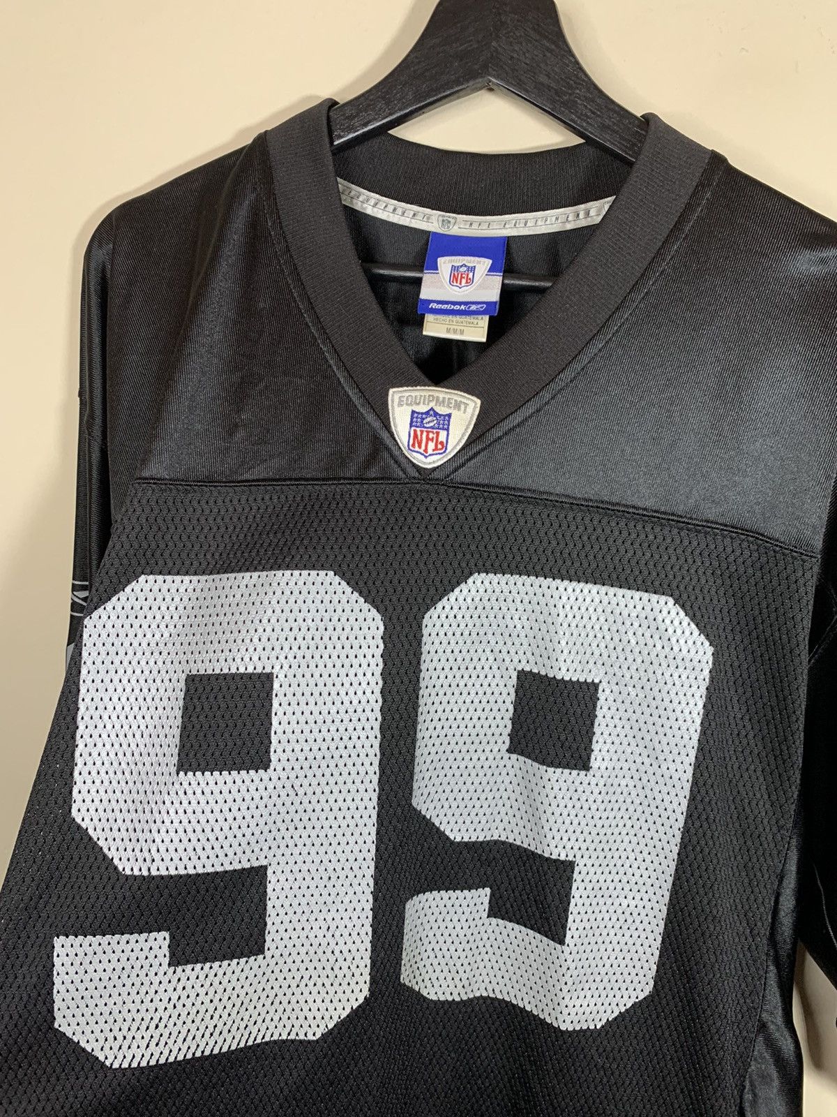 NFL RARE Vintage Warren Sapp Oakland Raiders NFL Football Jersey Size US L / EU 52-54 / 3 - 3 Thumbnail