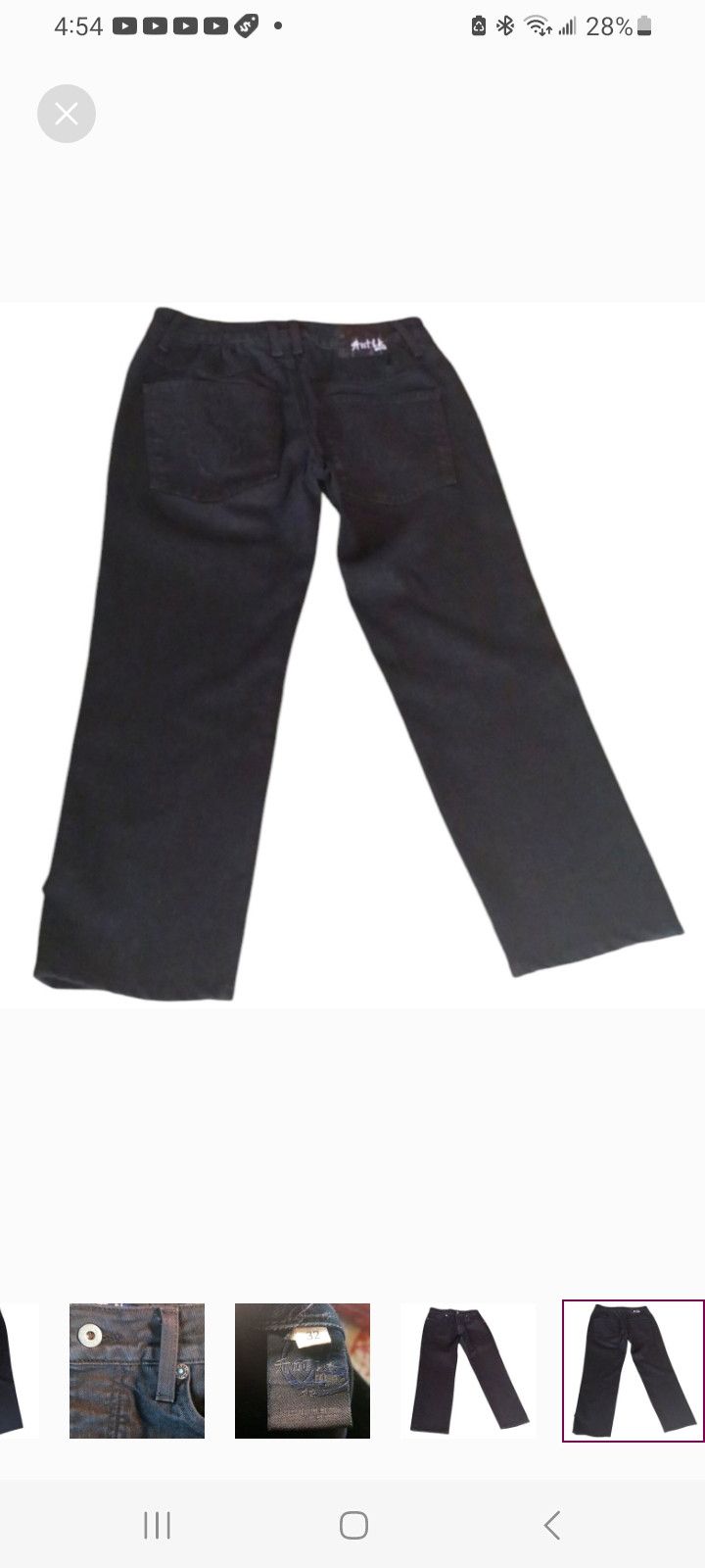 Antik Denim Antik Authentic Denim Straight leg Black Jeans-Vintage Size US 32 / EU 48 - 8 Thumbnail