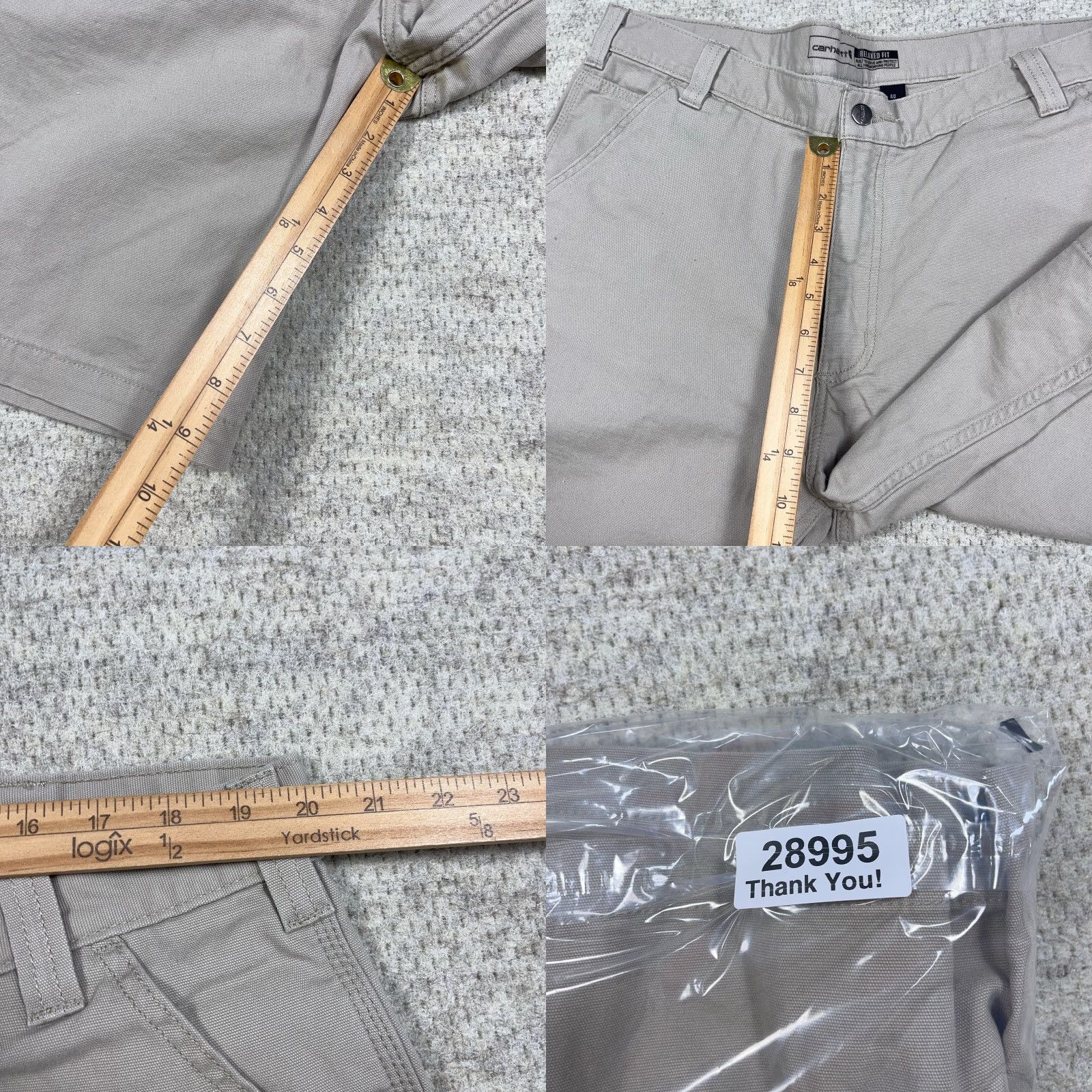 Carhartt VINTAGE Carhartt Shorts Men 40 Tan Khaki Duck Canvas Baggy Relaxed Fit Utility Work Wear Size US 40 / EU 56 - 8 Thumbnail