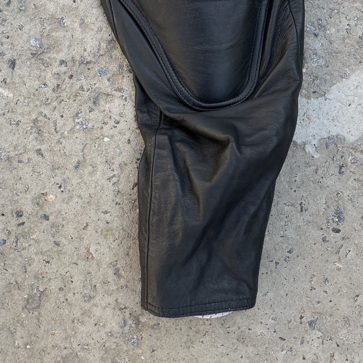 Leather × Vintage Vintage Leather Pants Moto Uvex 90s Y2K Style USA Size US 30 / EU 46 - 4 Thumbnail