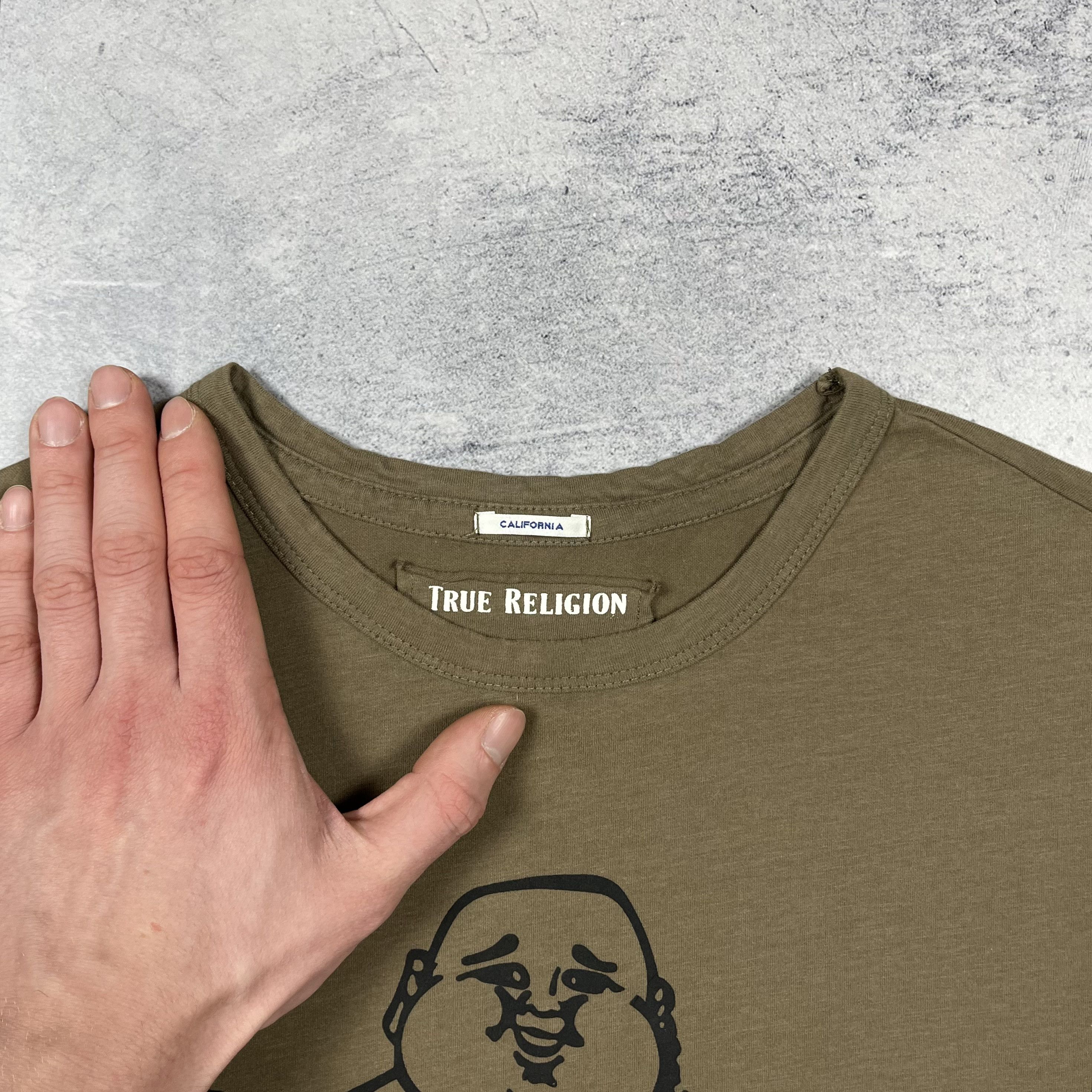 True Religion Japanese True Religion Y2K Big Logo Buddha T Shirt Size US S / EU 44-46 / 1 - 11 Thumbnail