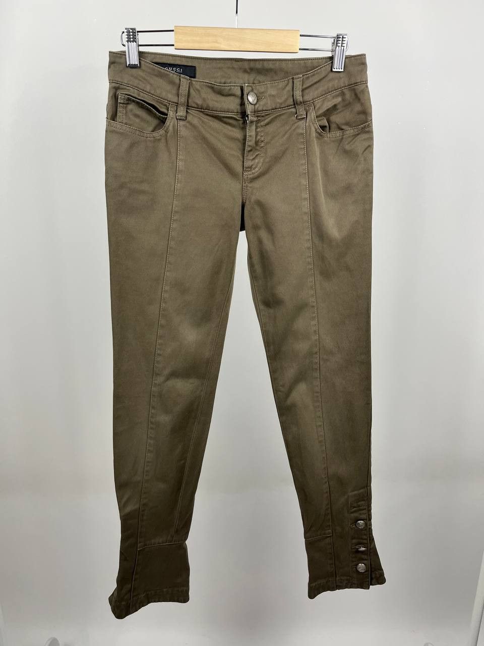 Gucci GUCCI 2011 Archival Khaki Skinny Pants - IT 40 / US 4 Size 40" / US 18 - 1 Thumbnail