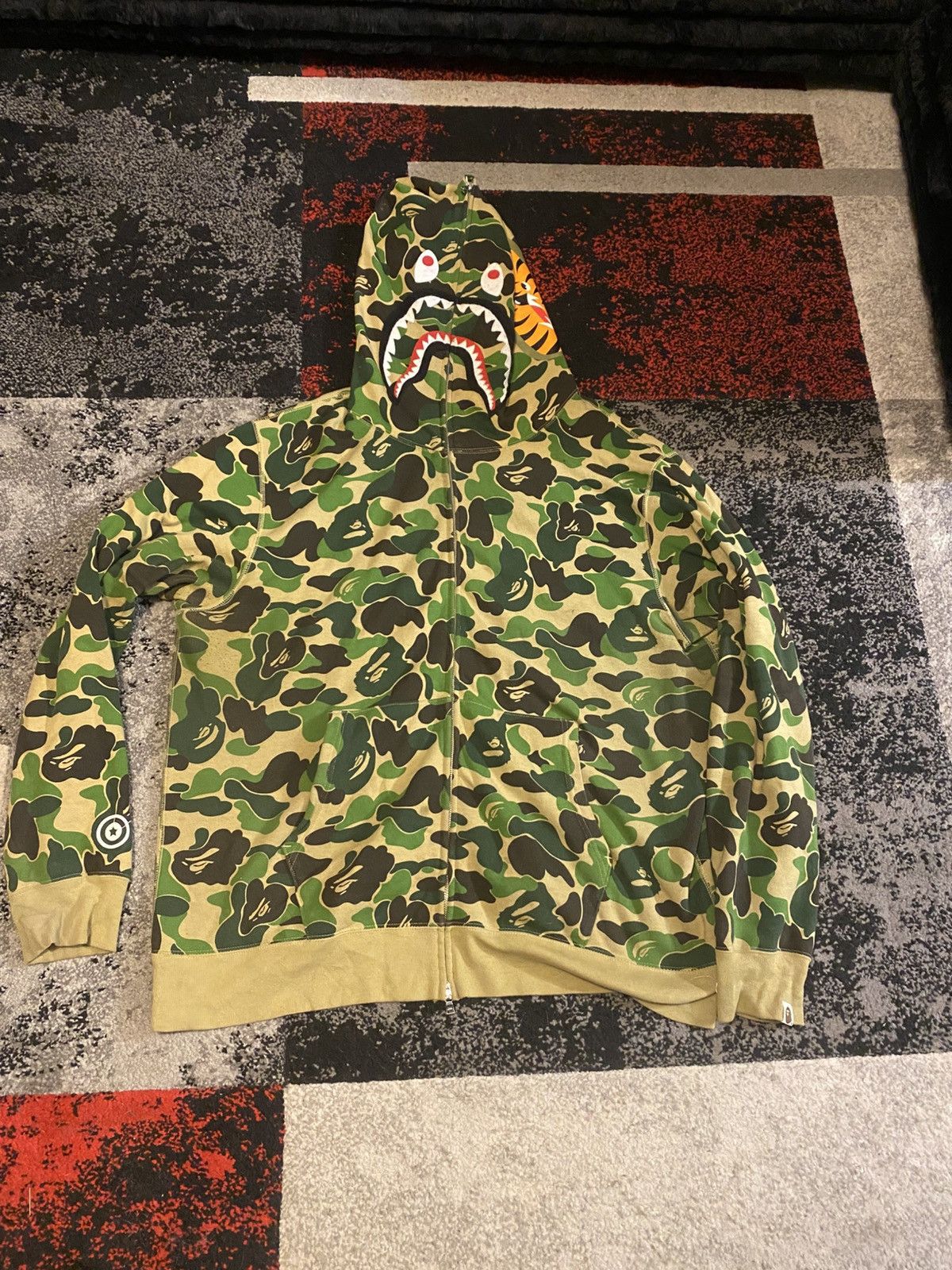 Bape BAPE ABC Camo Shark Full Zip Hoodie US XXXL Rare Size Size US XXL / EU 58 / 5 - 1 Thumbnail
