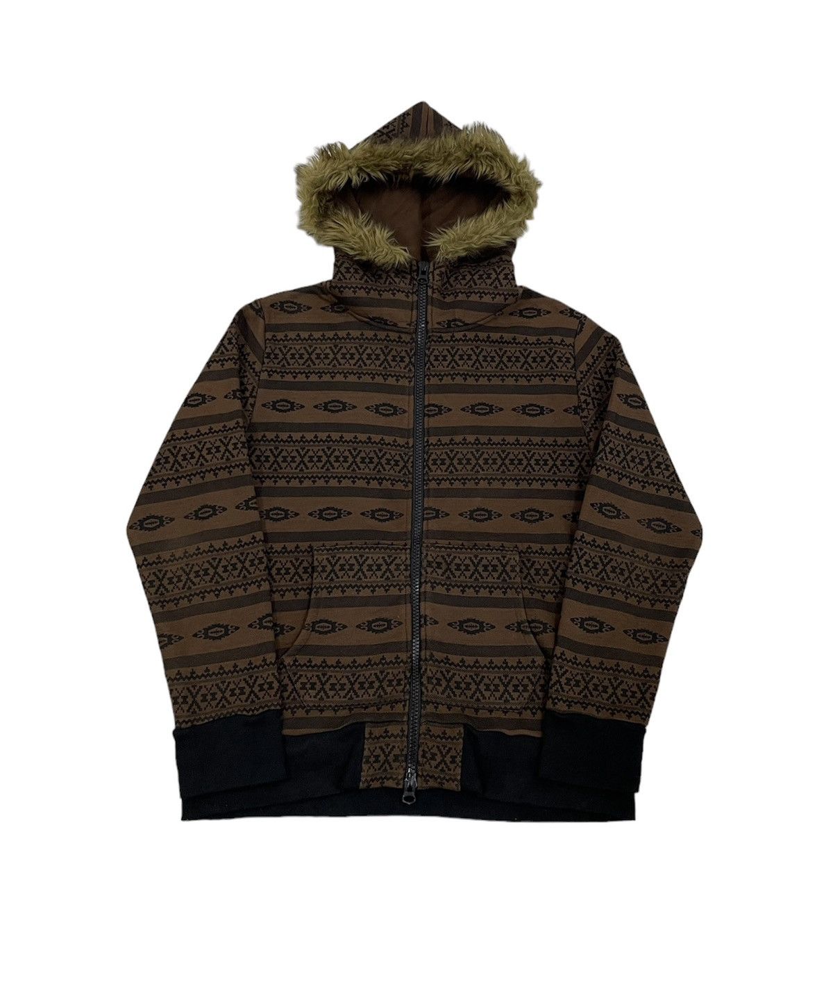 Japanese Brand Drift Rage Japan Navajo Fur Hoodie Size US S / EU 44-46 / 1 - 2 Thumbnail