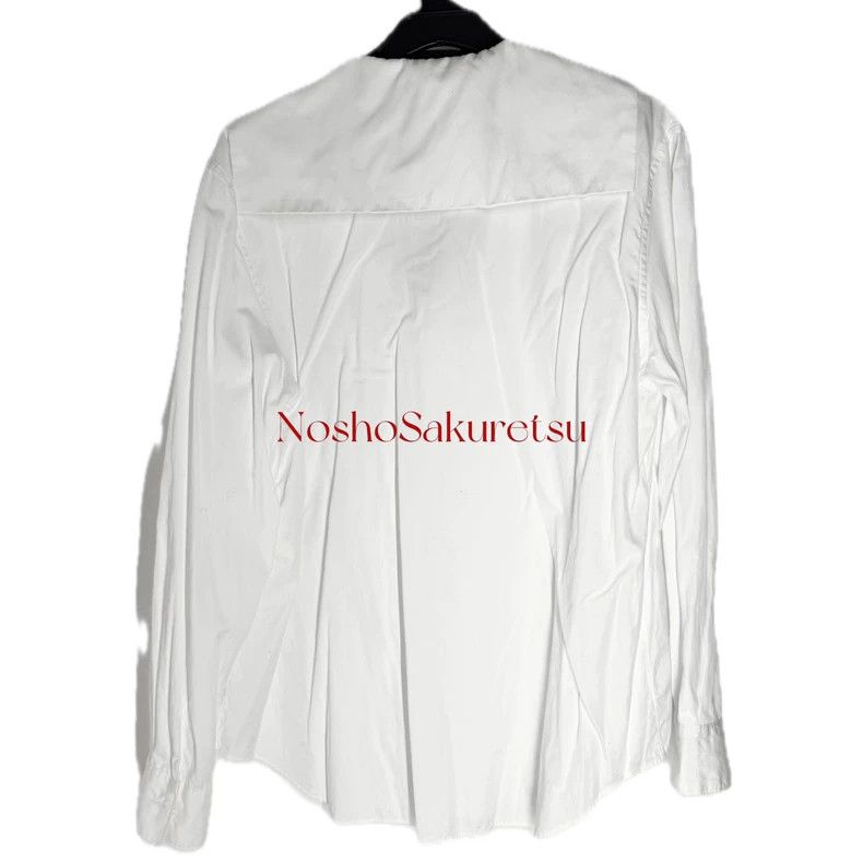 Comme des Garcons Comme Des Garcons Navy Collar Bow Trim Shirt Size S / US 4 / IT 40 - 3 Thumbnail