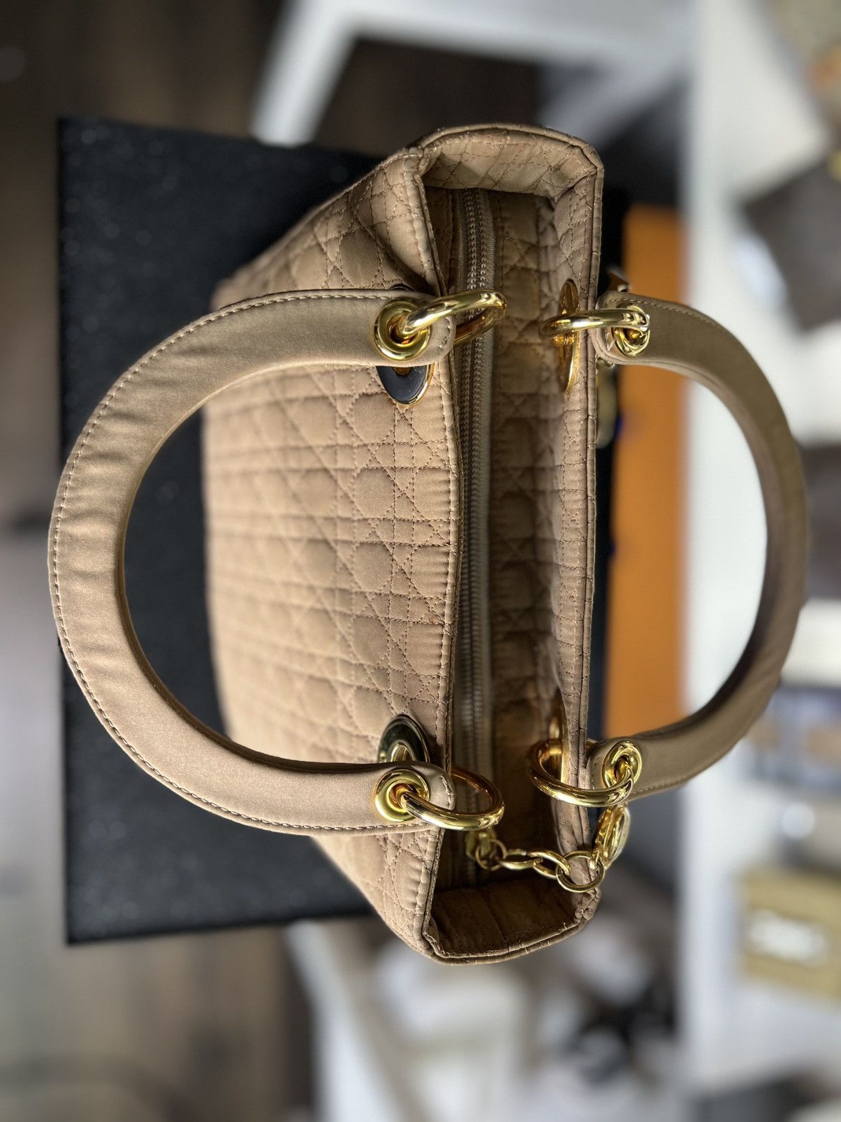 Christian Dior Monsieur Christian Dior Medium Cannage Lady Dior Bag Size ONE SIZE - 7 Thumbnail