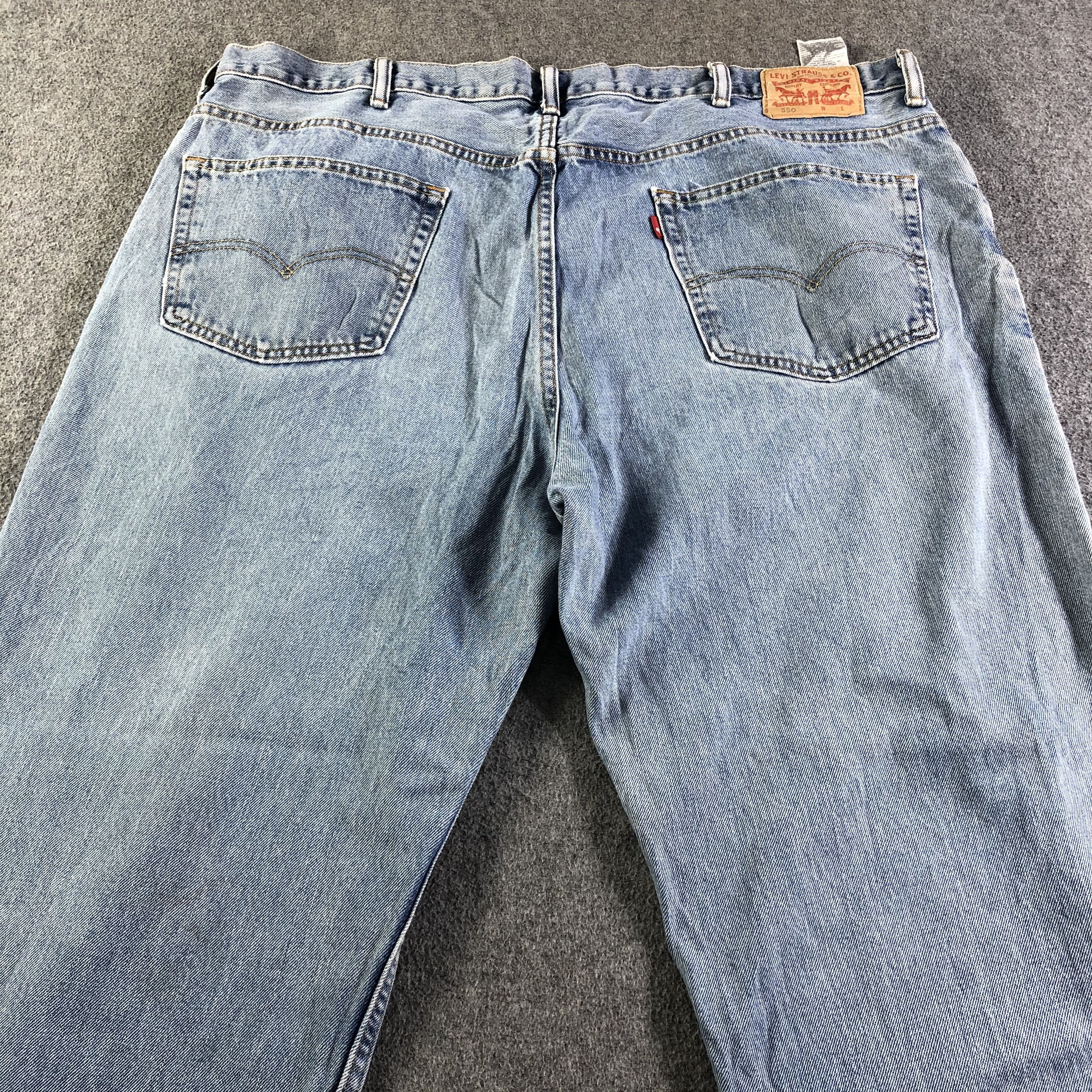 Levi's Vintage Blue Wash Levis 550 Jeans-J4448 Size US 44 / EU 60 - 4 Thumbnail